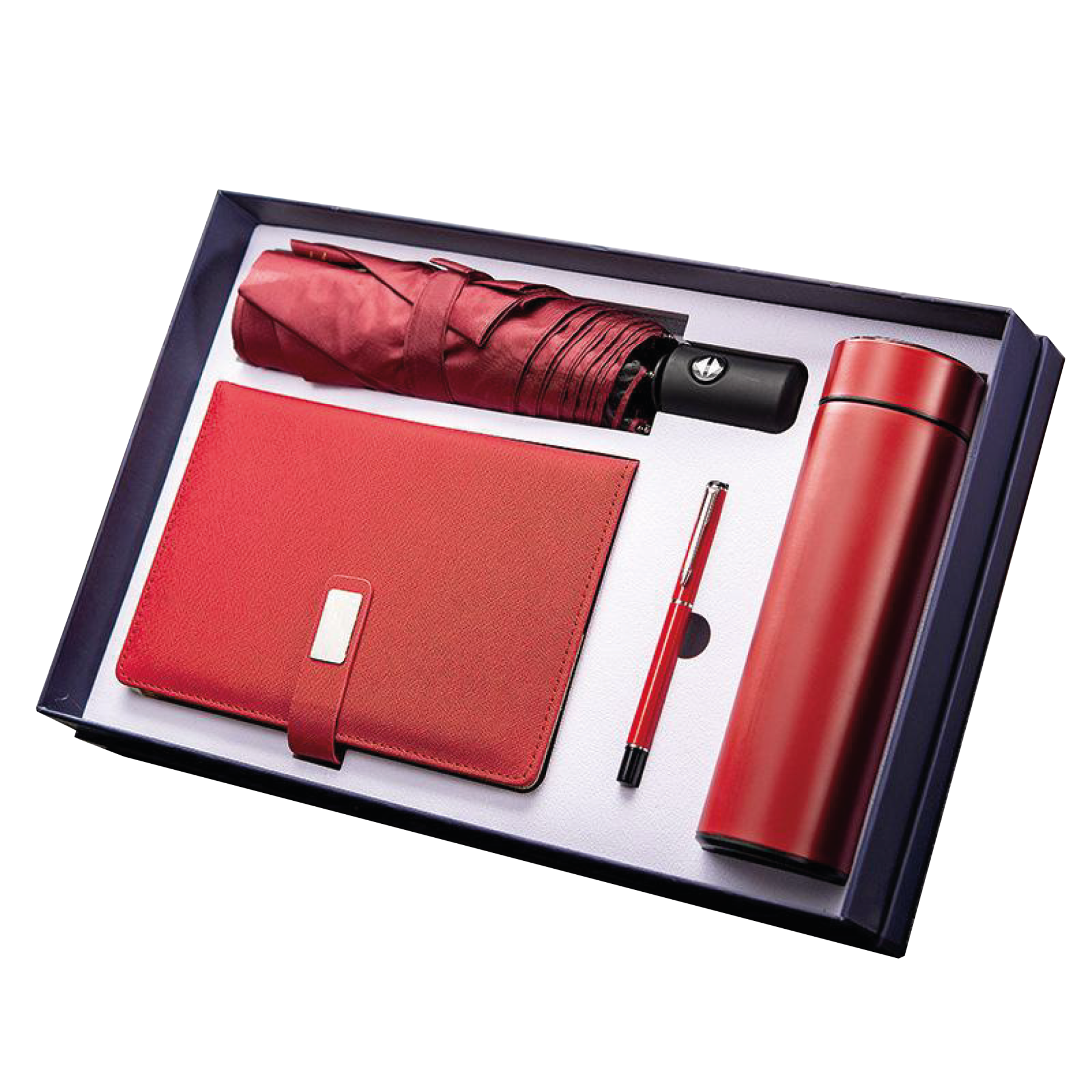 Gift Box 4 in 1 Notebook + Pen + Umbrella + Smart Thermos