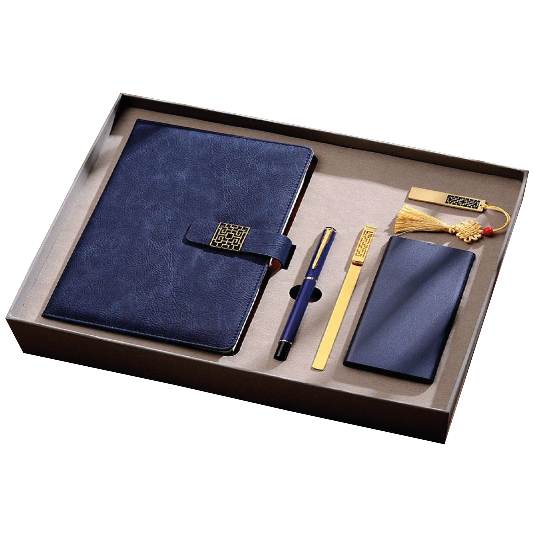 Gift Box 5 in 1 Notebook + Pen + USB drive + Powerbank + Bookmark