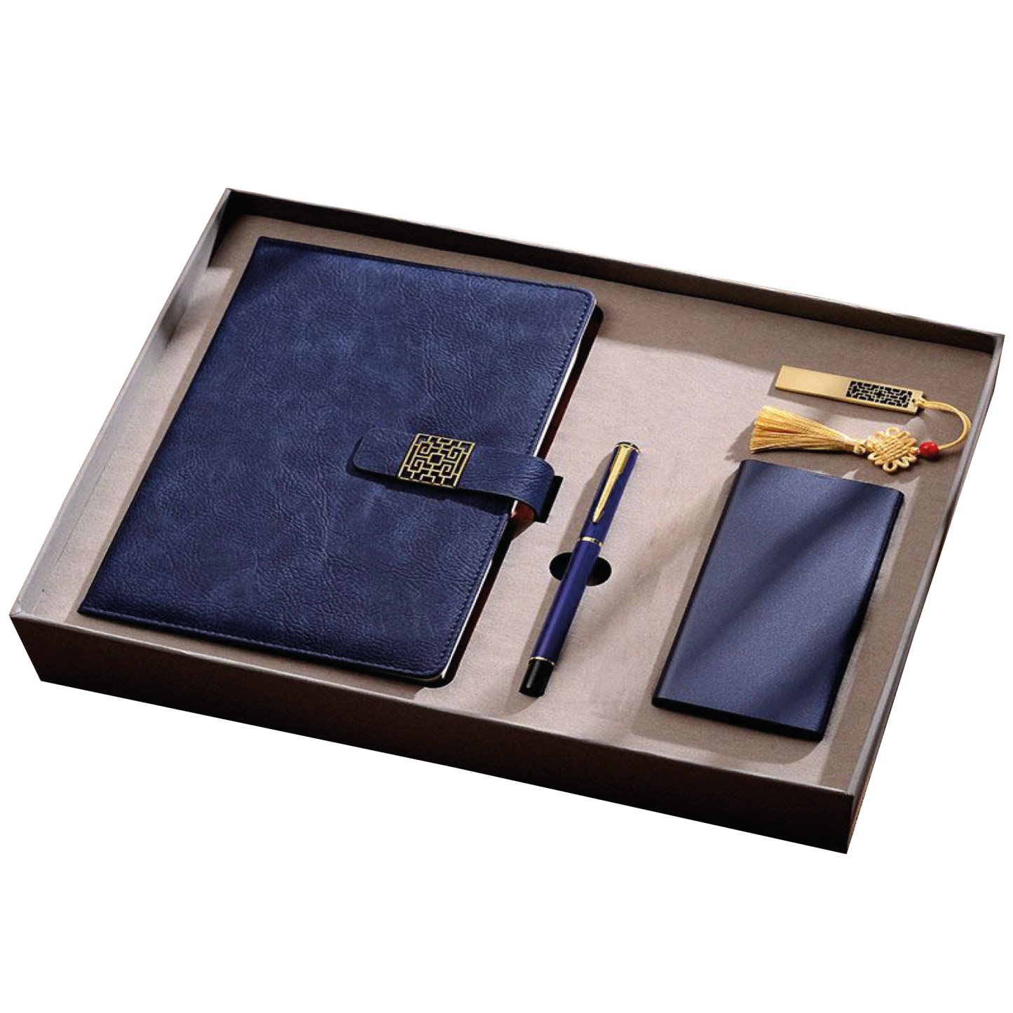 Gift Box 4 in 1 Notebook + Pen + USB drive + Powerbank