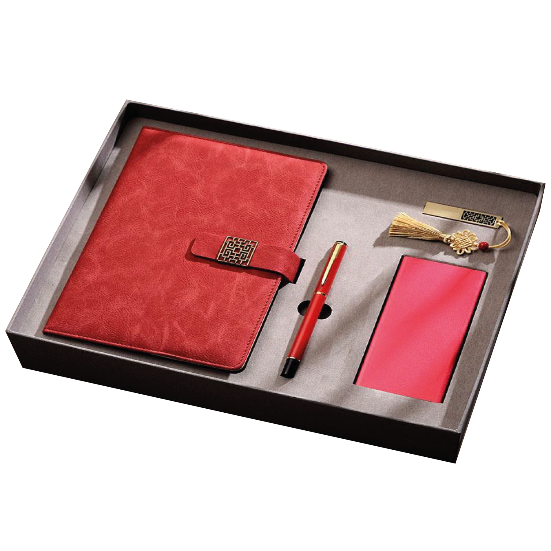 Gift Box 4 in 1 Notebook + Pen + USB drive + Powerbank