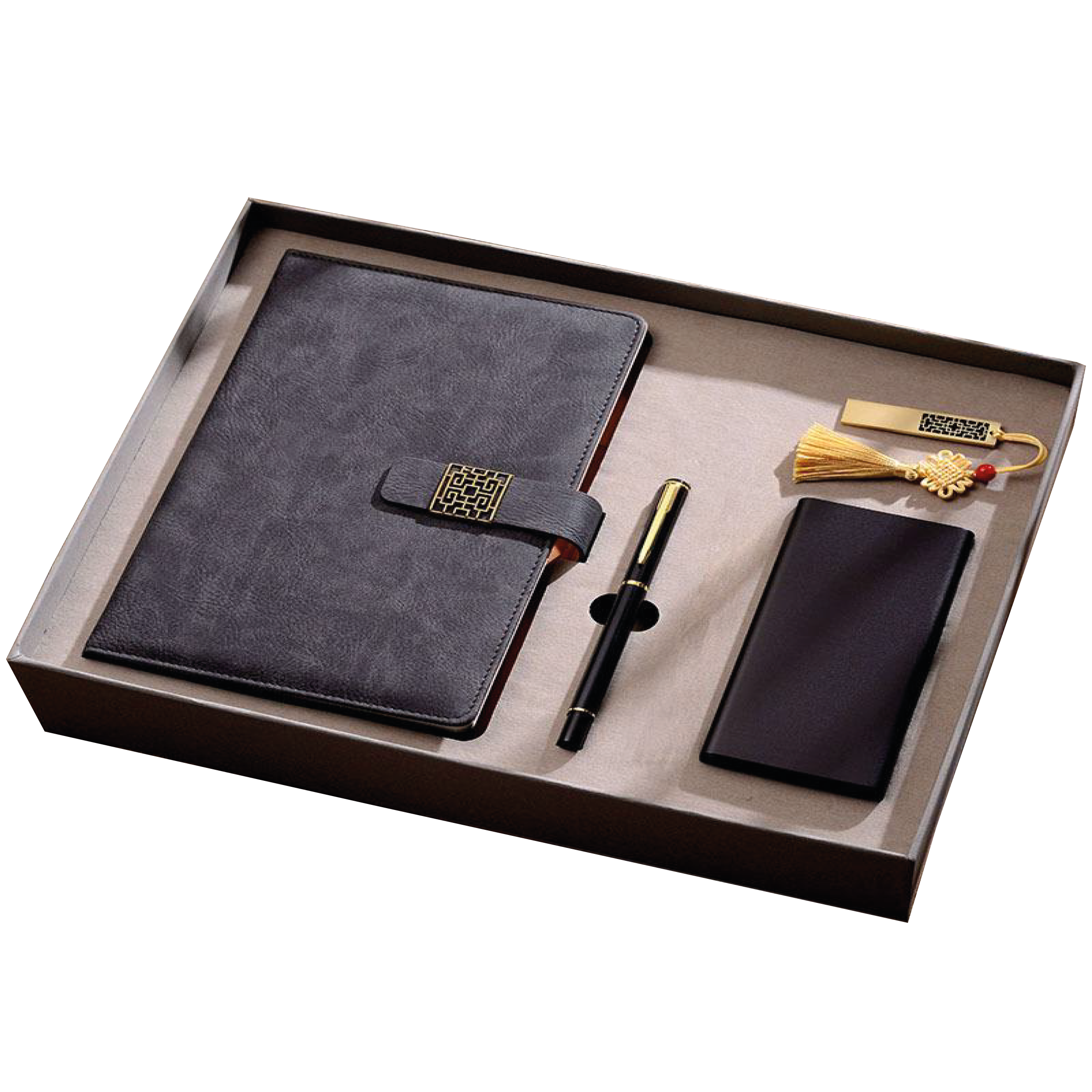 Gift Box 4 in 1 Notebook + Pen + USB drive + Powerbank