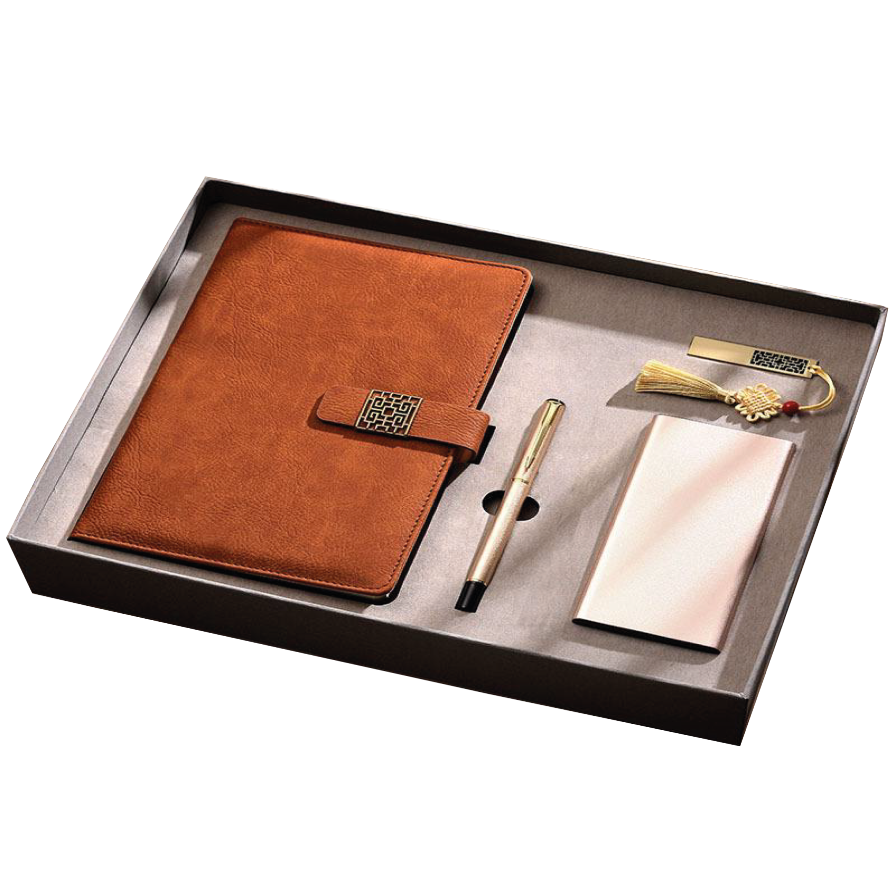 Gift Box 4 in 1 Notebook + Pen + USB drive + Powerbank