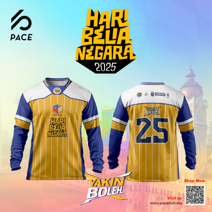HARI BELIA NEGARA`25 Yakin Boleh KBS NFL Jersey - Long Sleeve