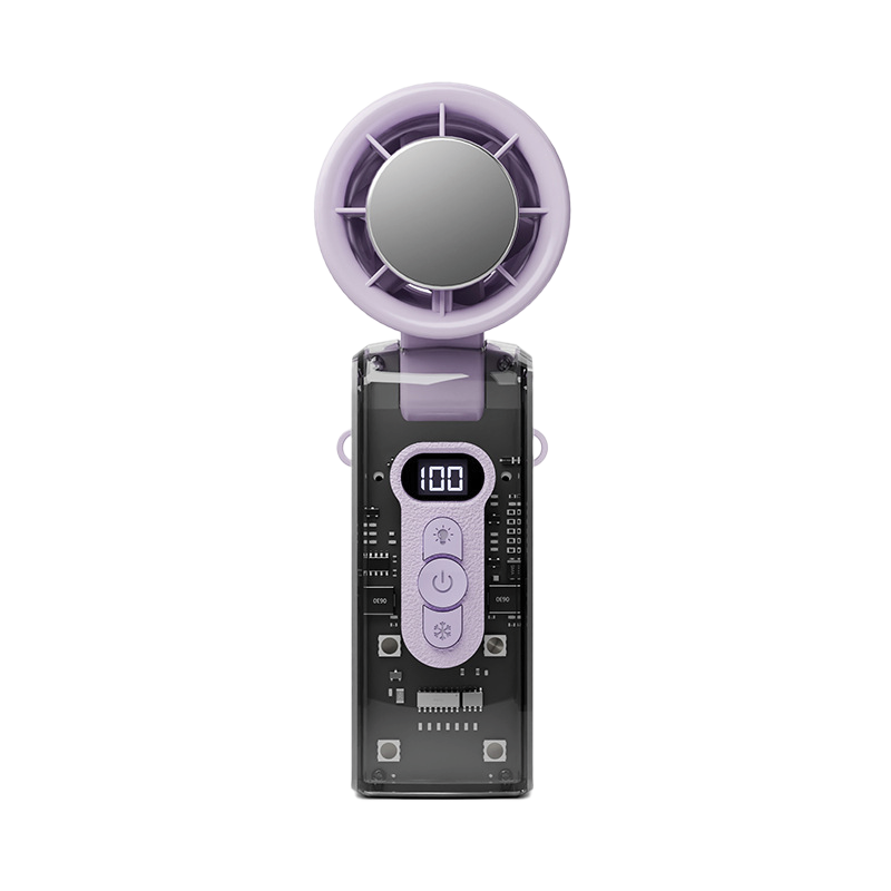 Mecha-Style USB Mini Fan – Handheld & Neck Clip