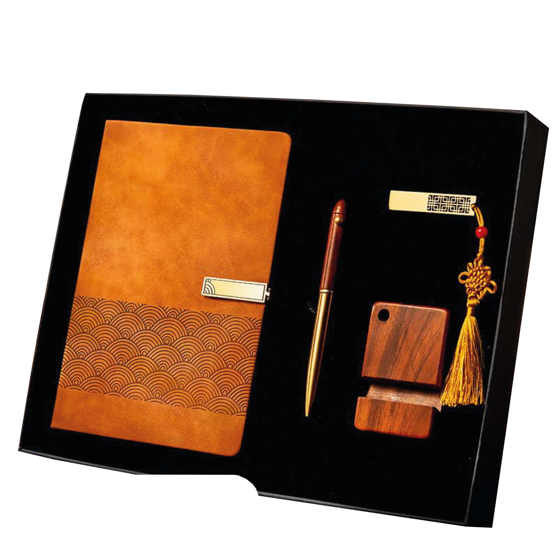 Gift Box 4 in 1 Notebook + Pen + Phone Holder + USB drive