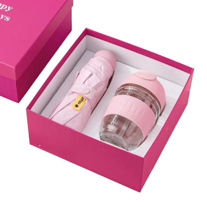 Gift Box Mini Umbrella + Bottle