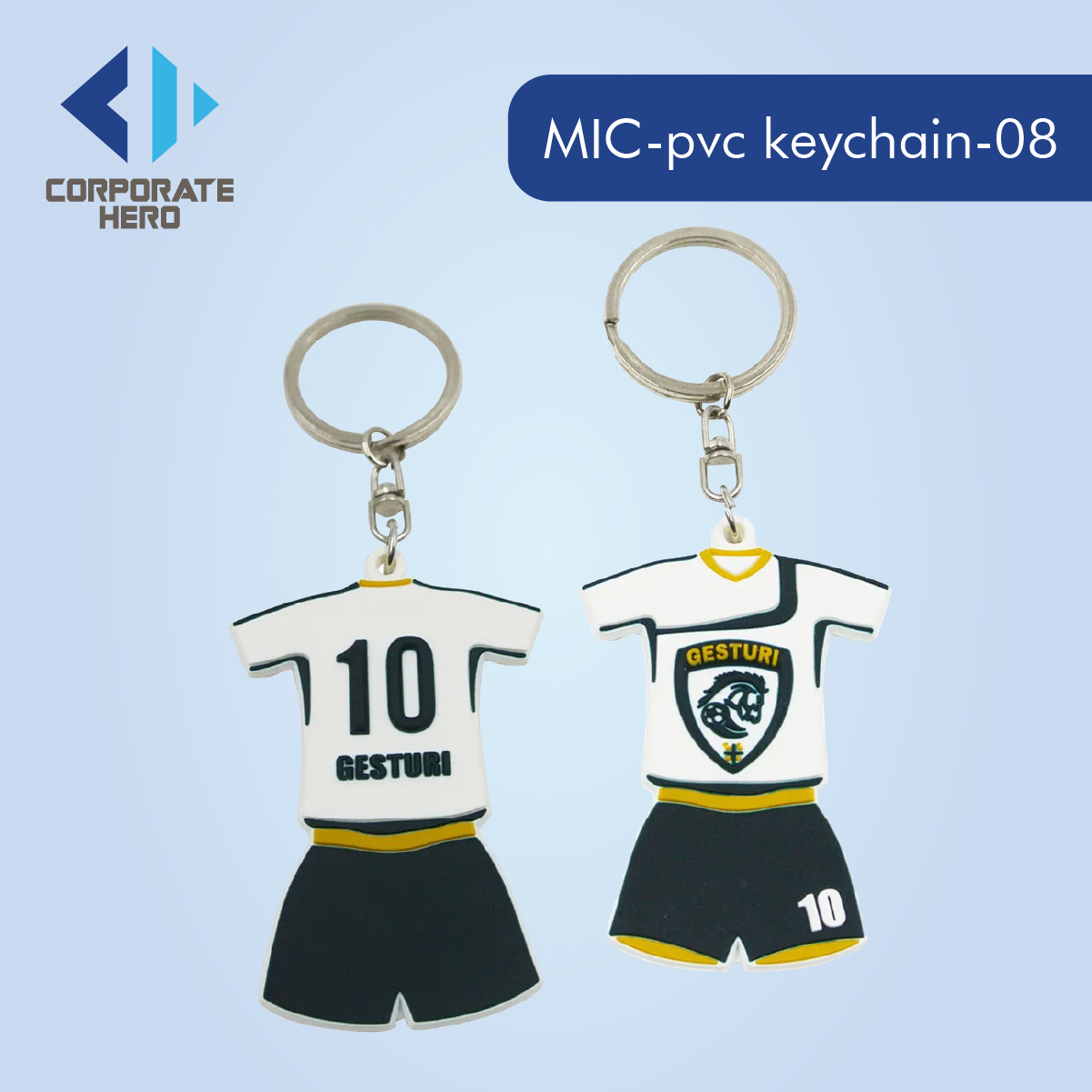 Football Teams Rubber PVC Keychains Custom Personalized
