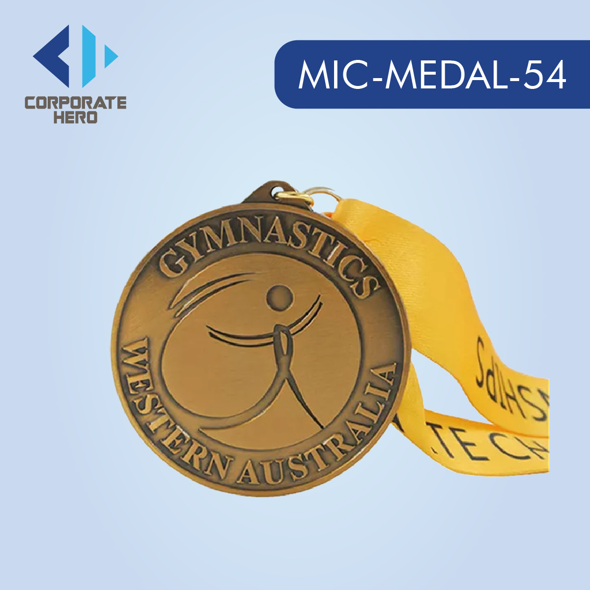 Gymnastic Gold Silver Bronze Medal Custom Personalized