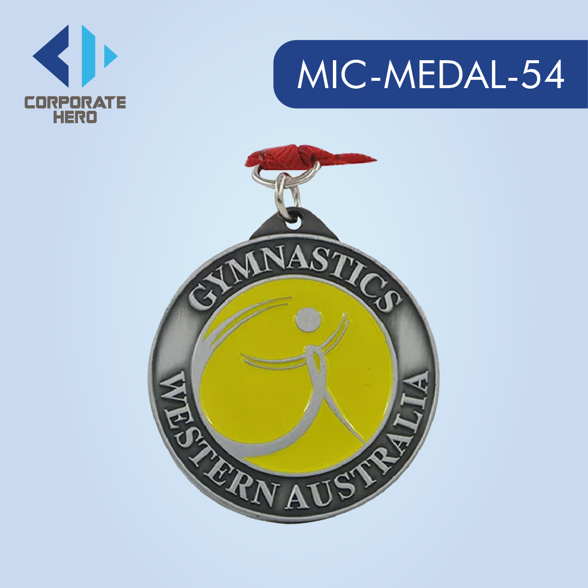 Gymnastic Gold Silver Bronze Medal Custom Personalized