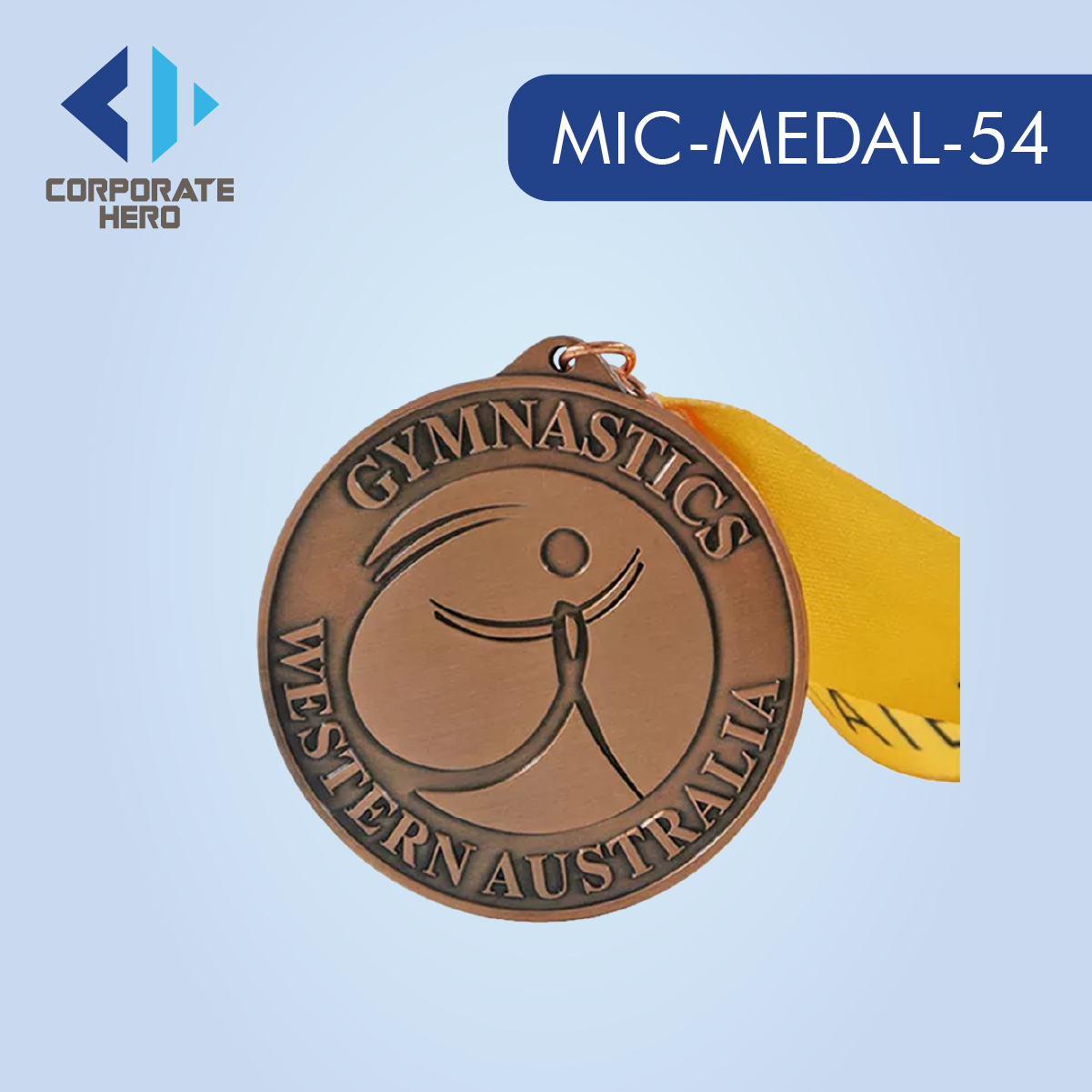 Gymnastic Gold Silver Bronze Medal Custom Personalized