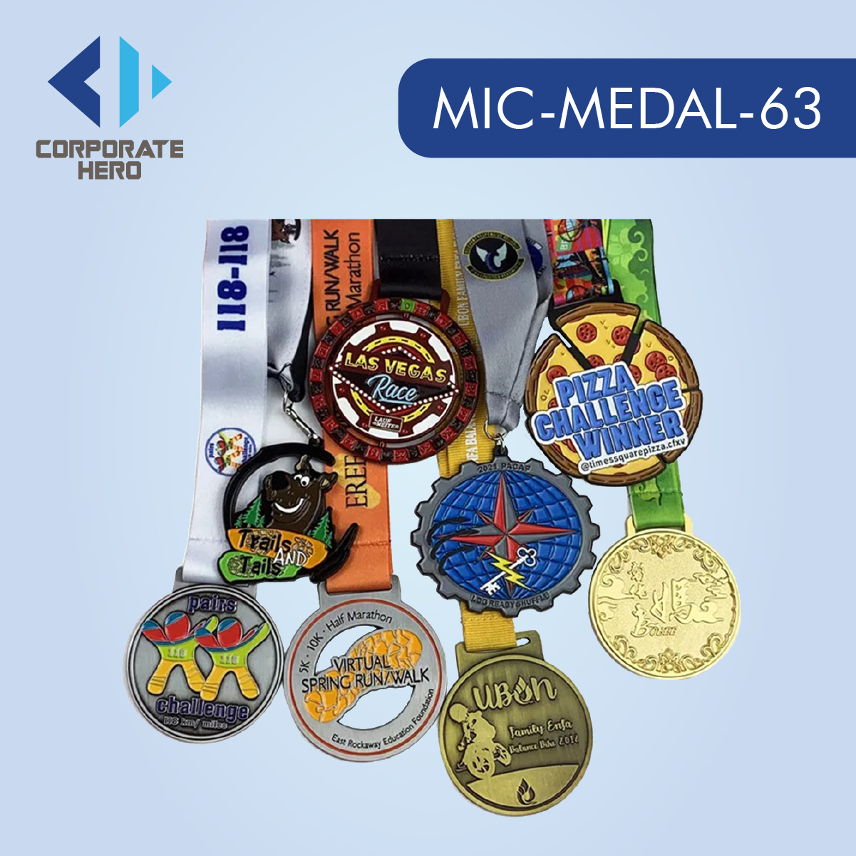 10k Track Race Medal Custom Personalized