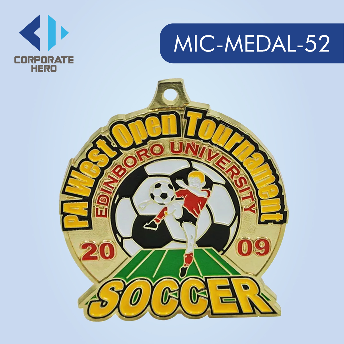 Gold Soccer Football Medal Custom Personalized