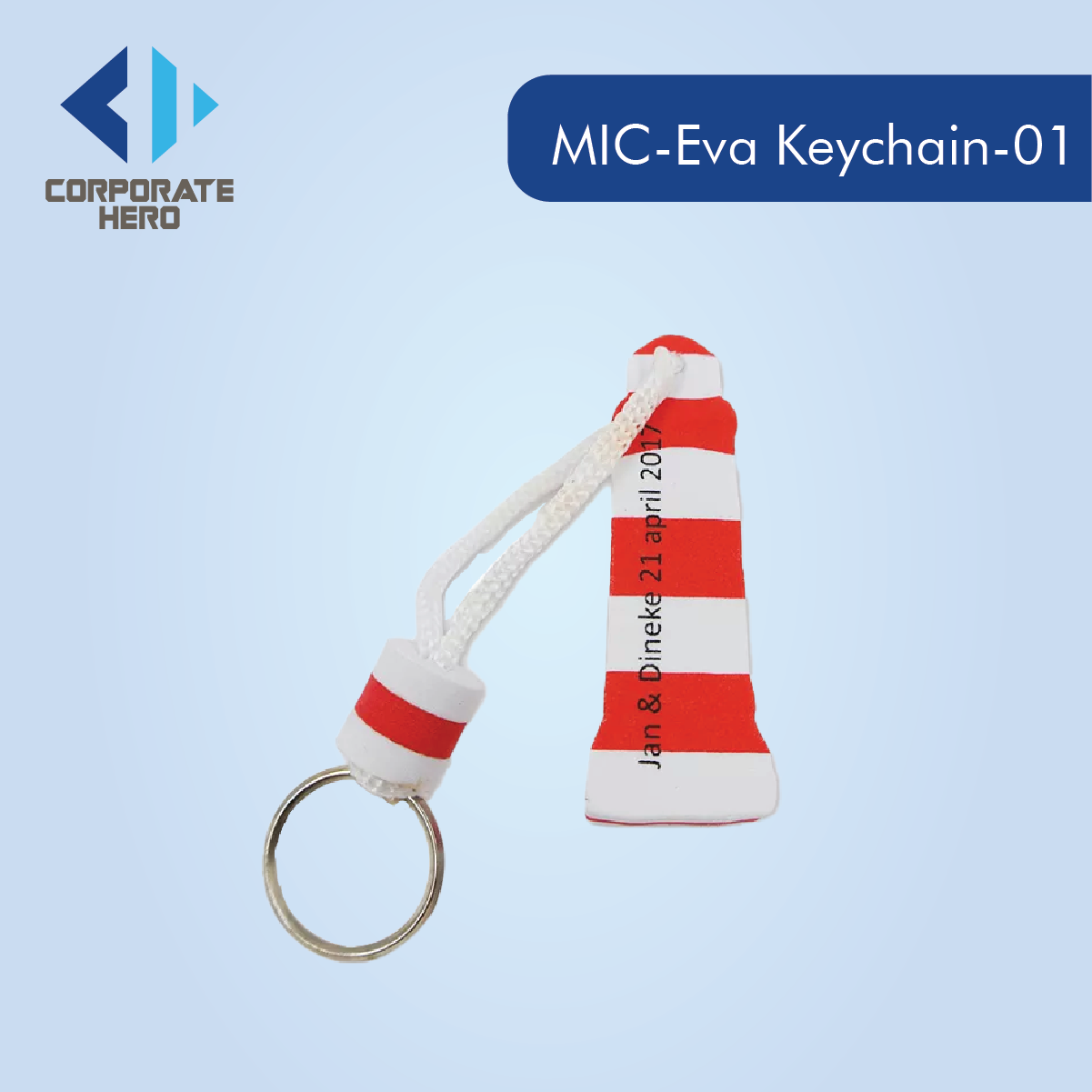 Eva Foam Keychain Custom Personalized