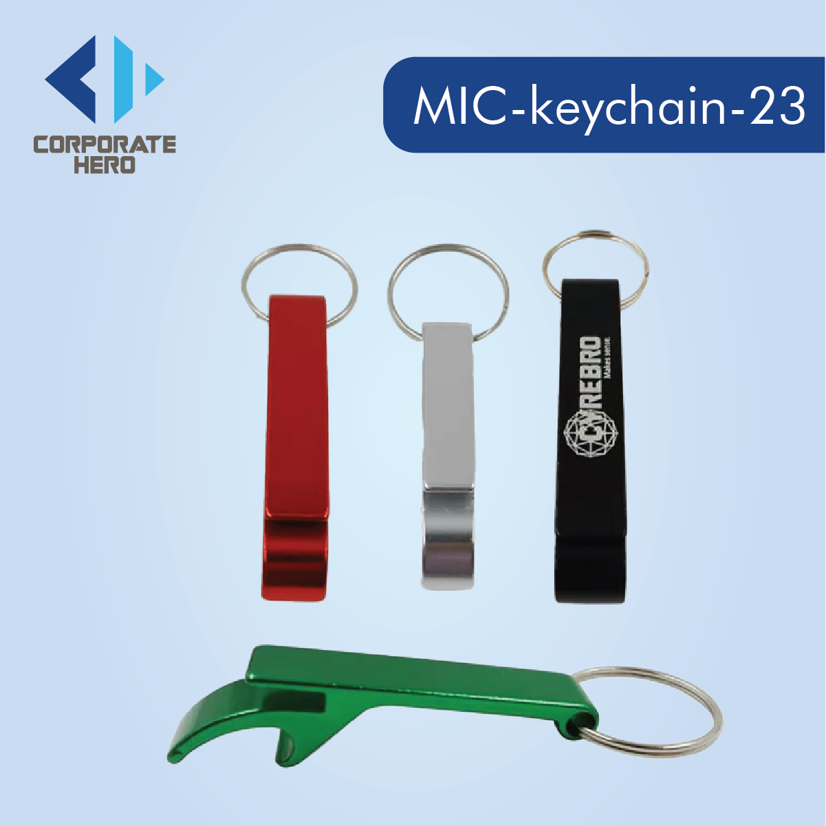 Bottle Opener Sublimation Aluminum Keychain Custom Personalized