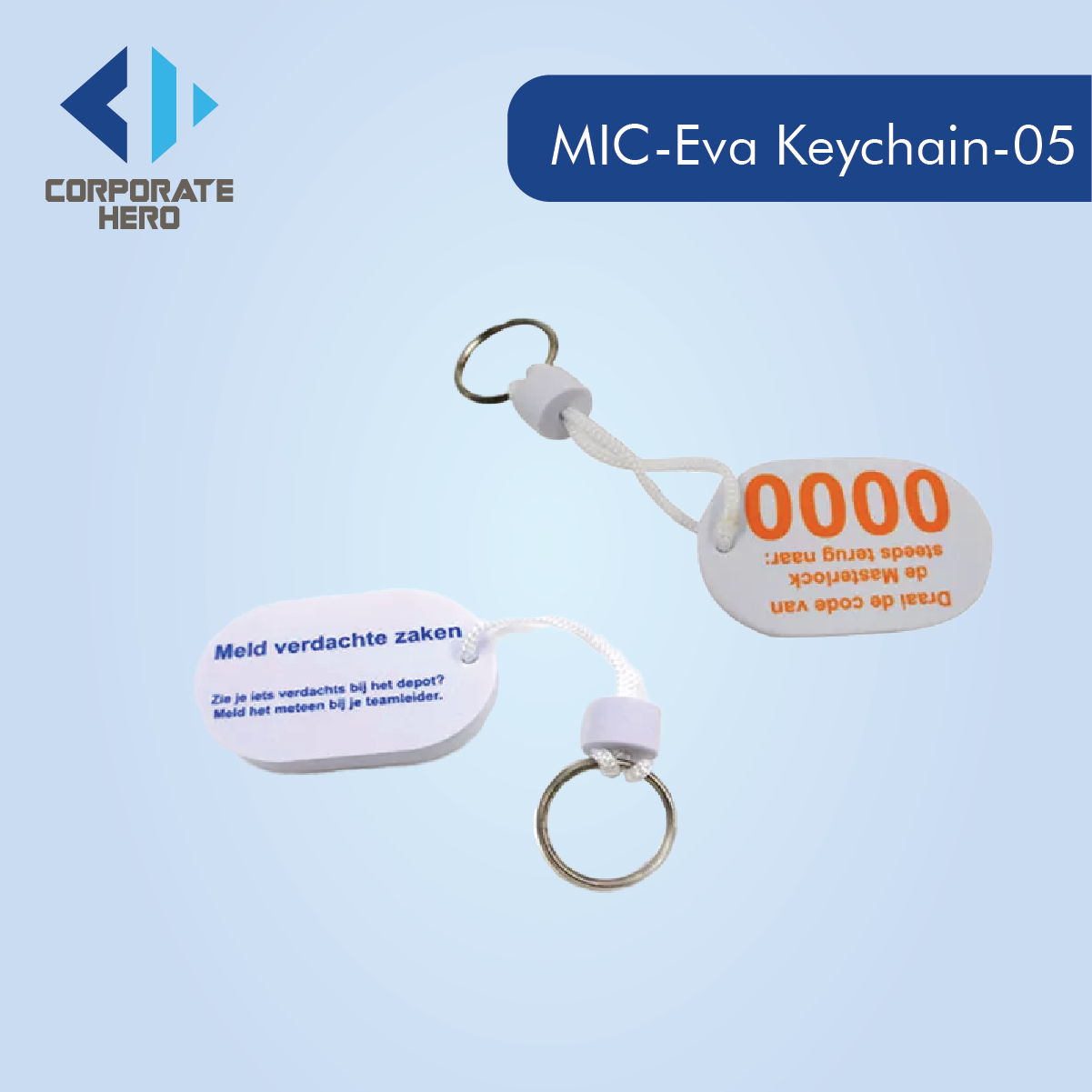 Plastic EVA Keychain Custom Personalized