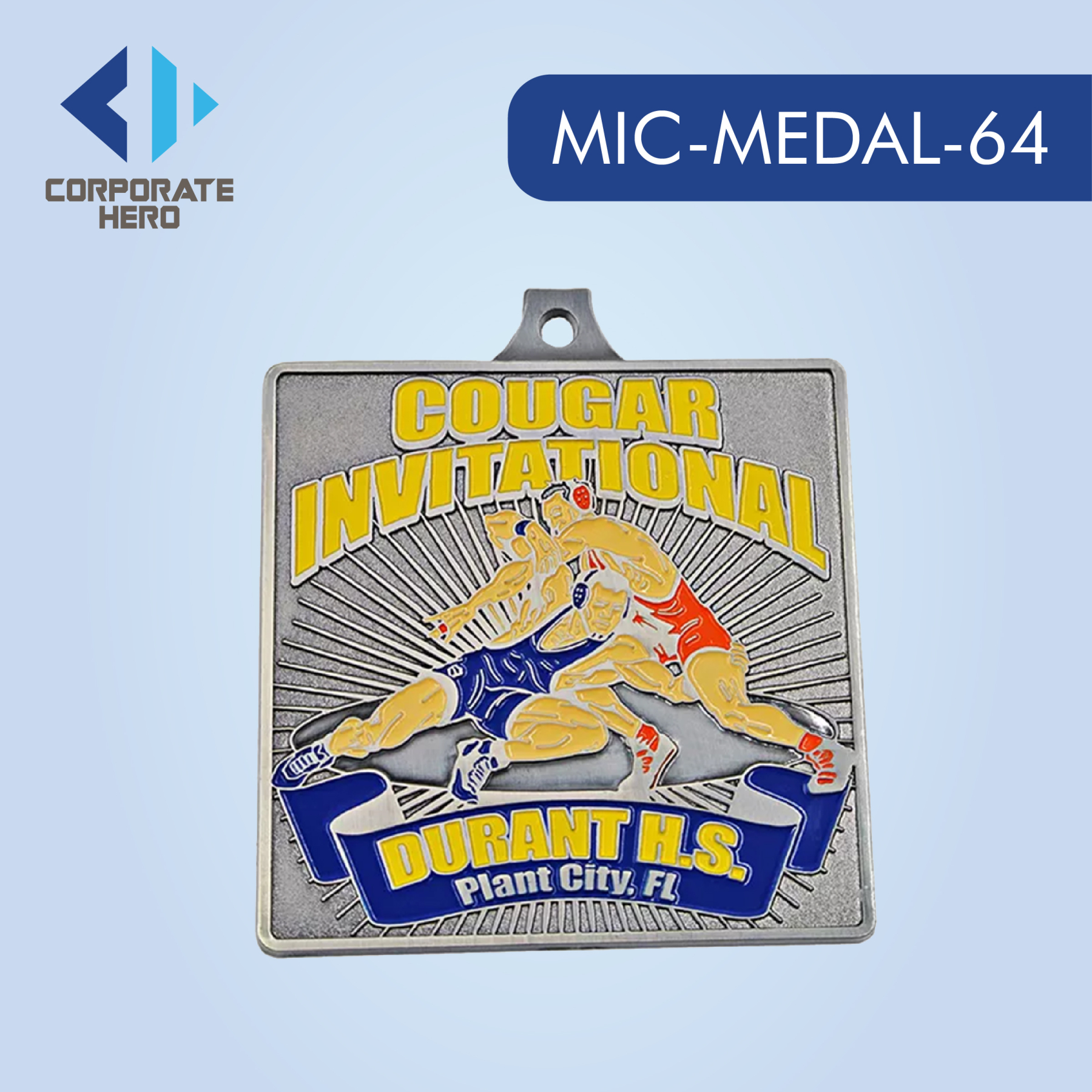 Wrestling Sport Medals Award Custom Personalized