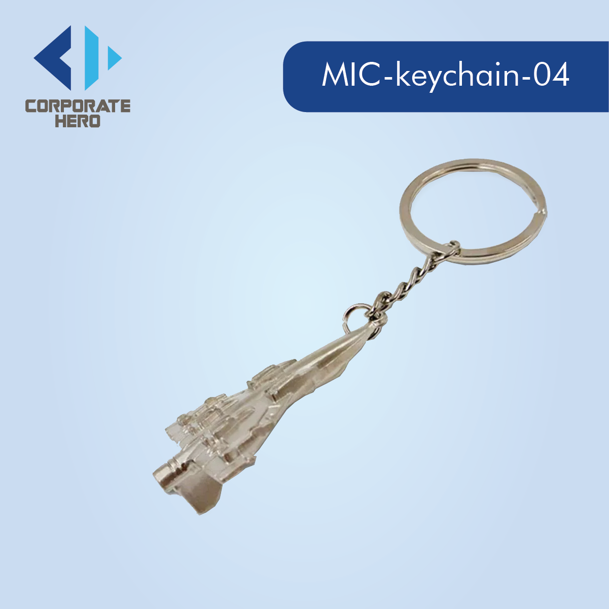 3D Airplane Metal Keychain Custom Personalized