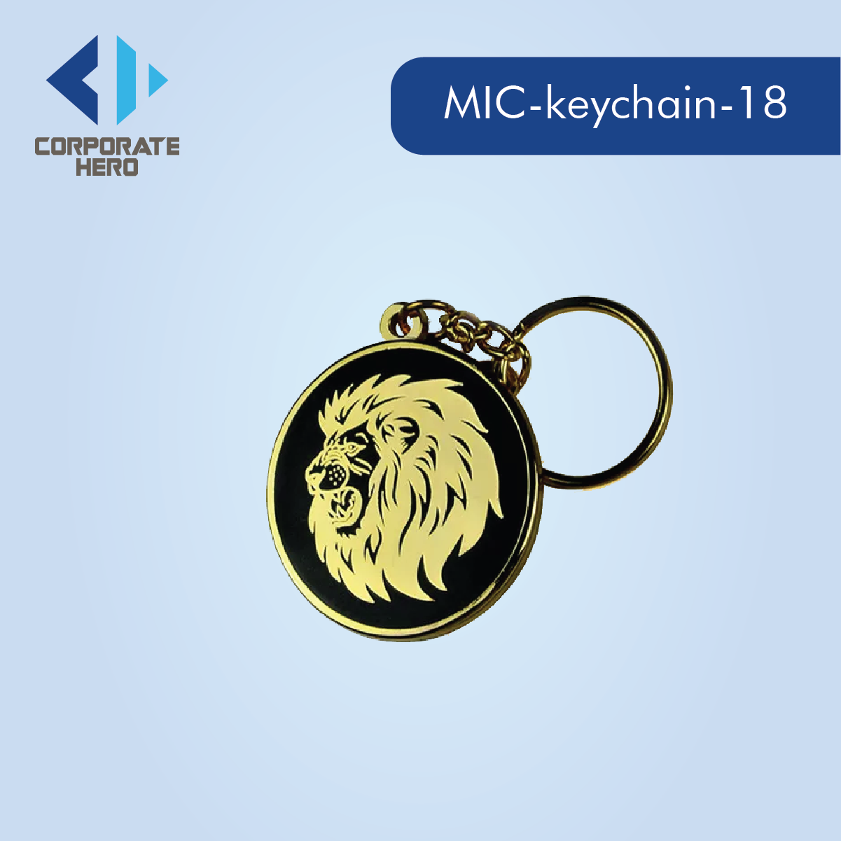 Small Round Brass Metal Keychain Custom Personalized