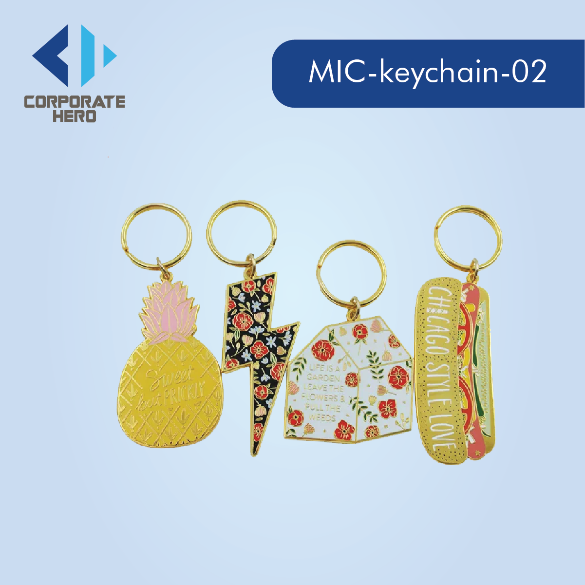 Funny Designer Metal Keychain Custom Personalized