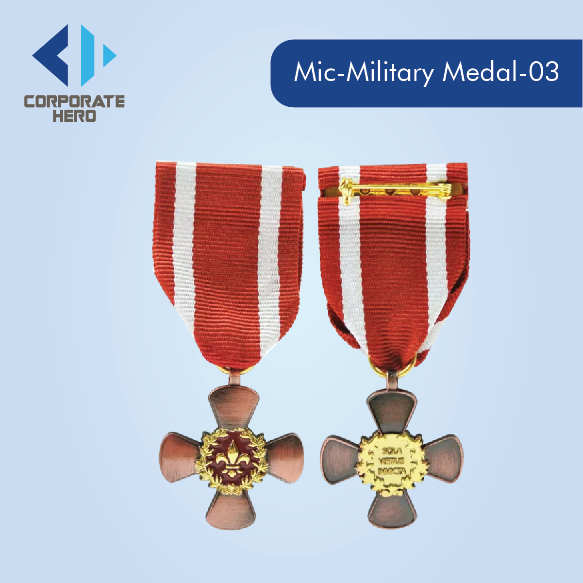 Gold Plated UAE Military Medal Custom Personalized