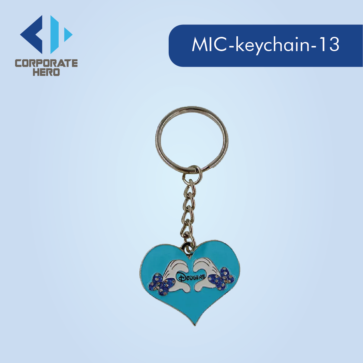 Cartoon Kids Gold Keychain Custom Personalized