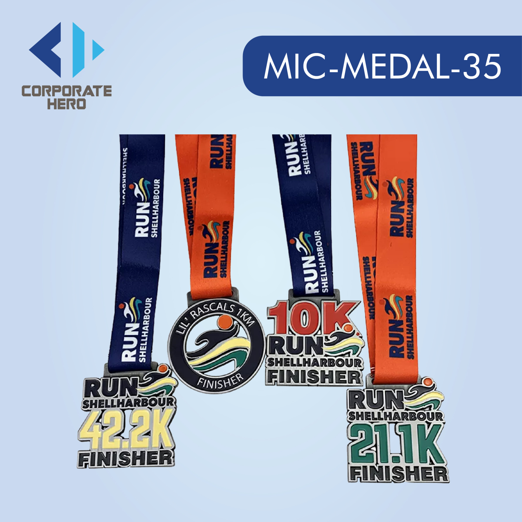 Sport Game Race Medal with Ribbon Custom Personalized