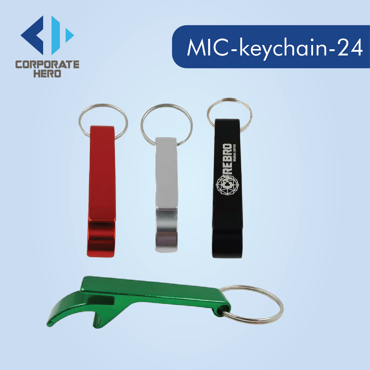 Fish Bottle Opener Aluminum Keychain Custom Personalized