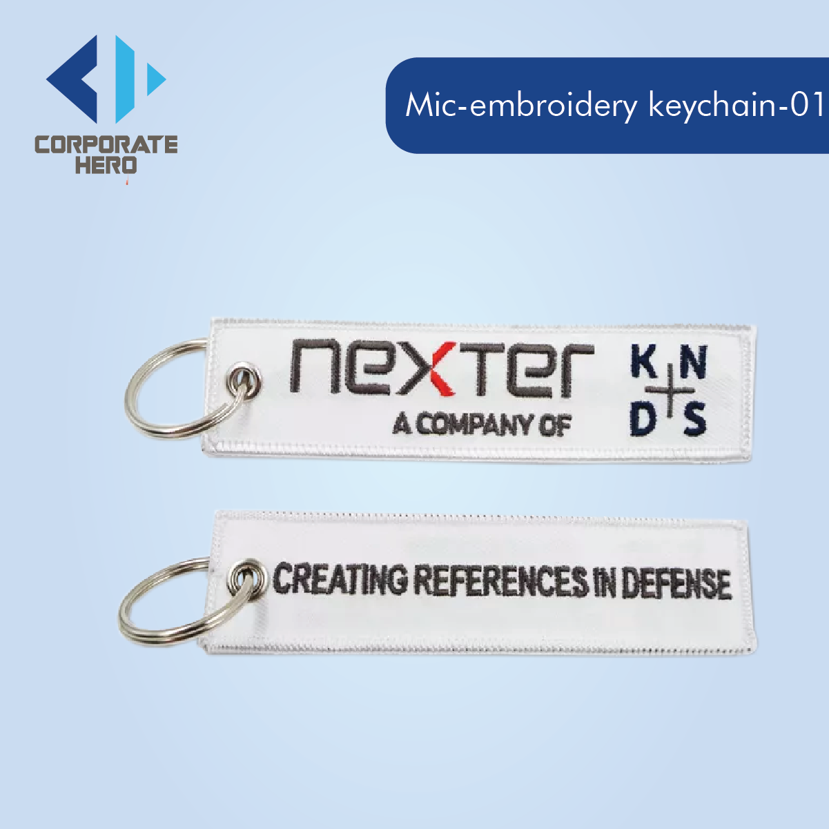 Design Anime Embroidery Name Keychain Custom Personalized