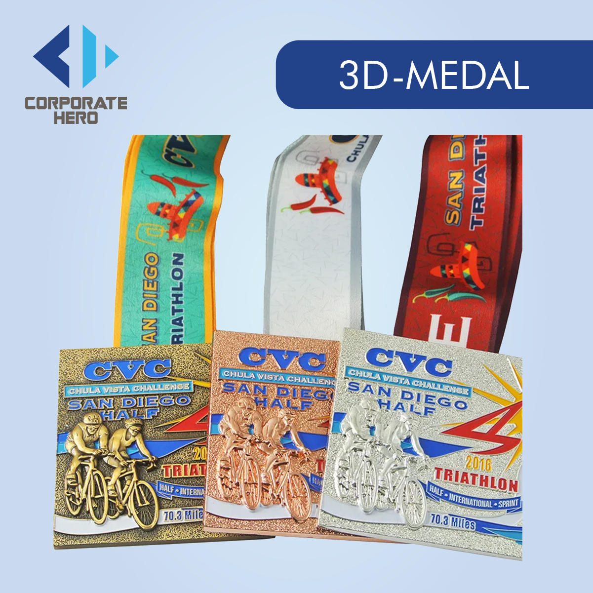 3D Sports Medal Custom Personalized