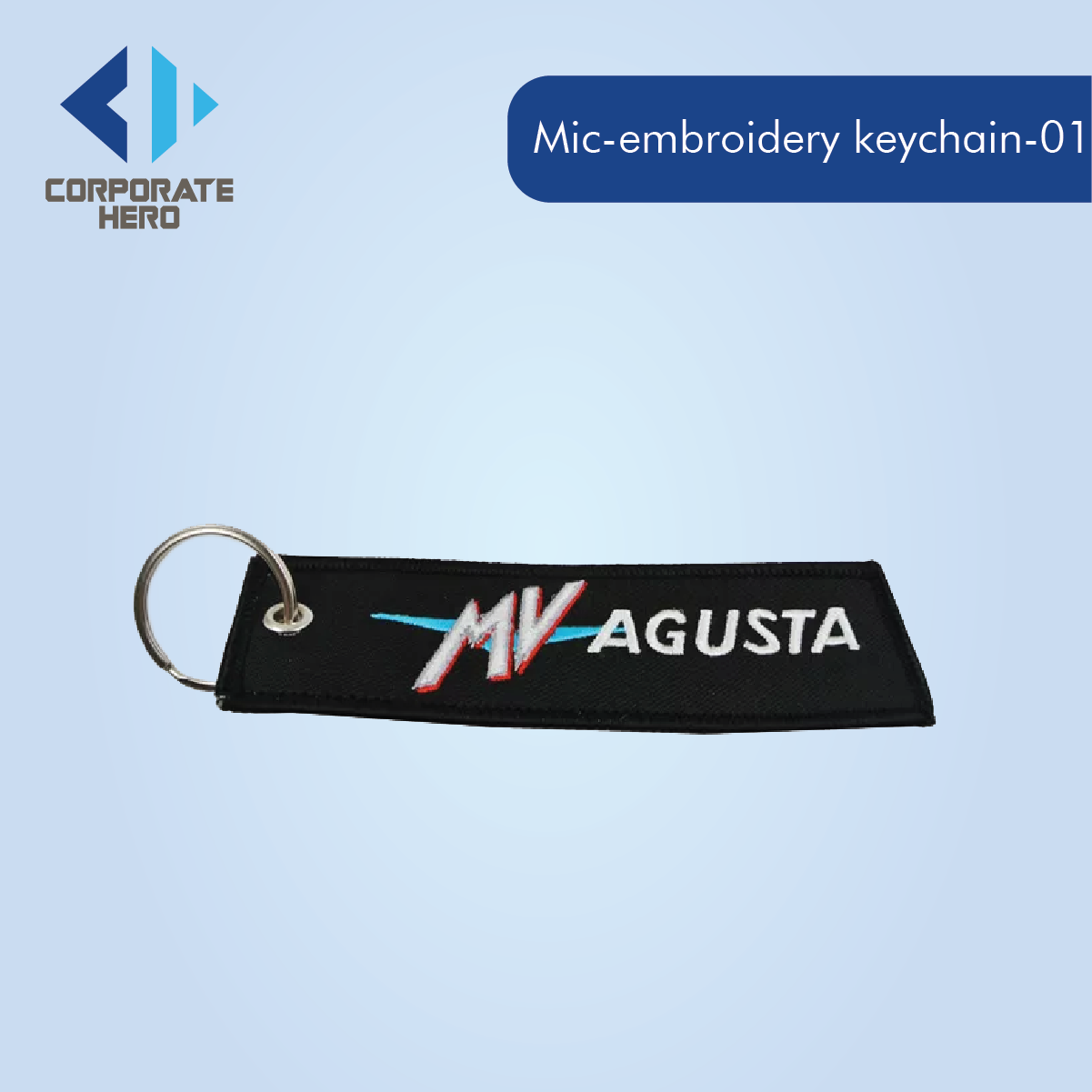 Design Anime Embroidery Name Keychain Custom Personalized