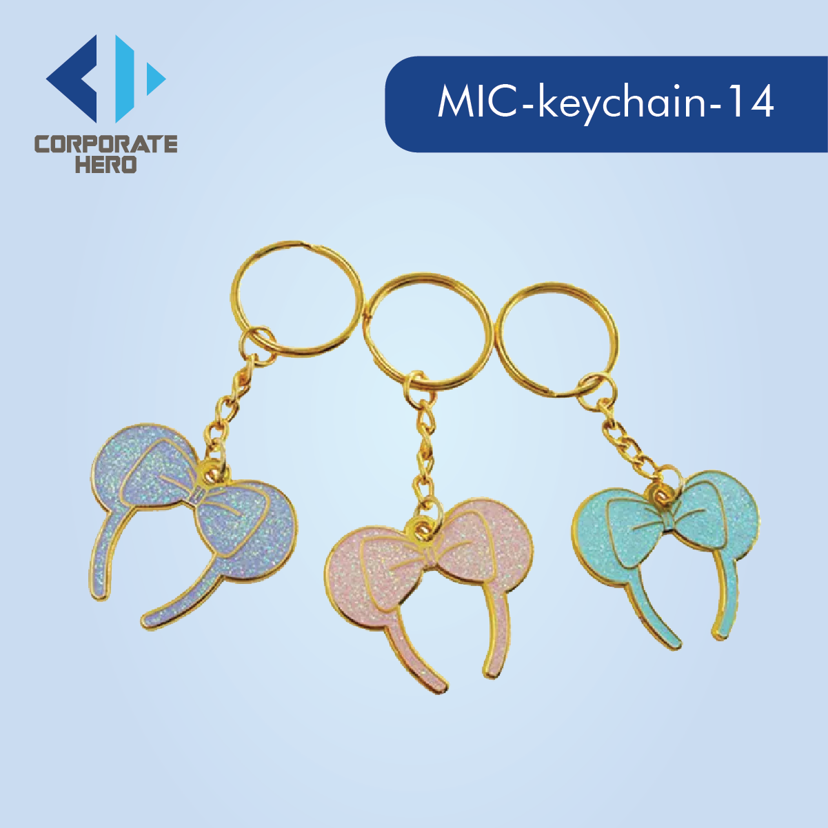 Girly Metal Keychain for Bag Custom Personalized