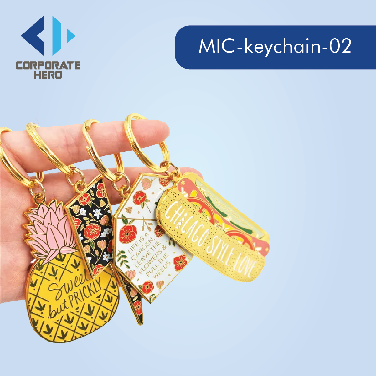 Funny Designer Metal Keychain Custom Personalized