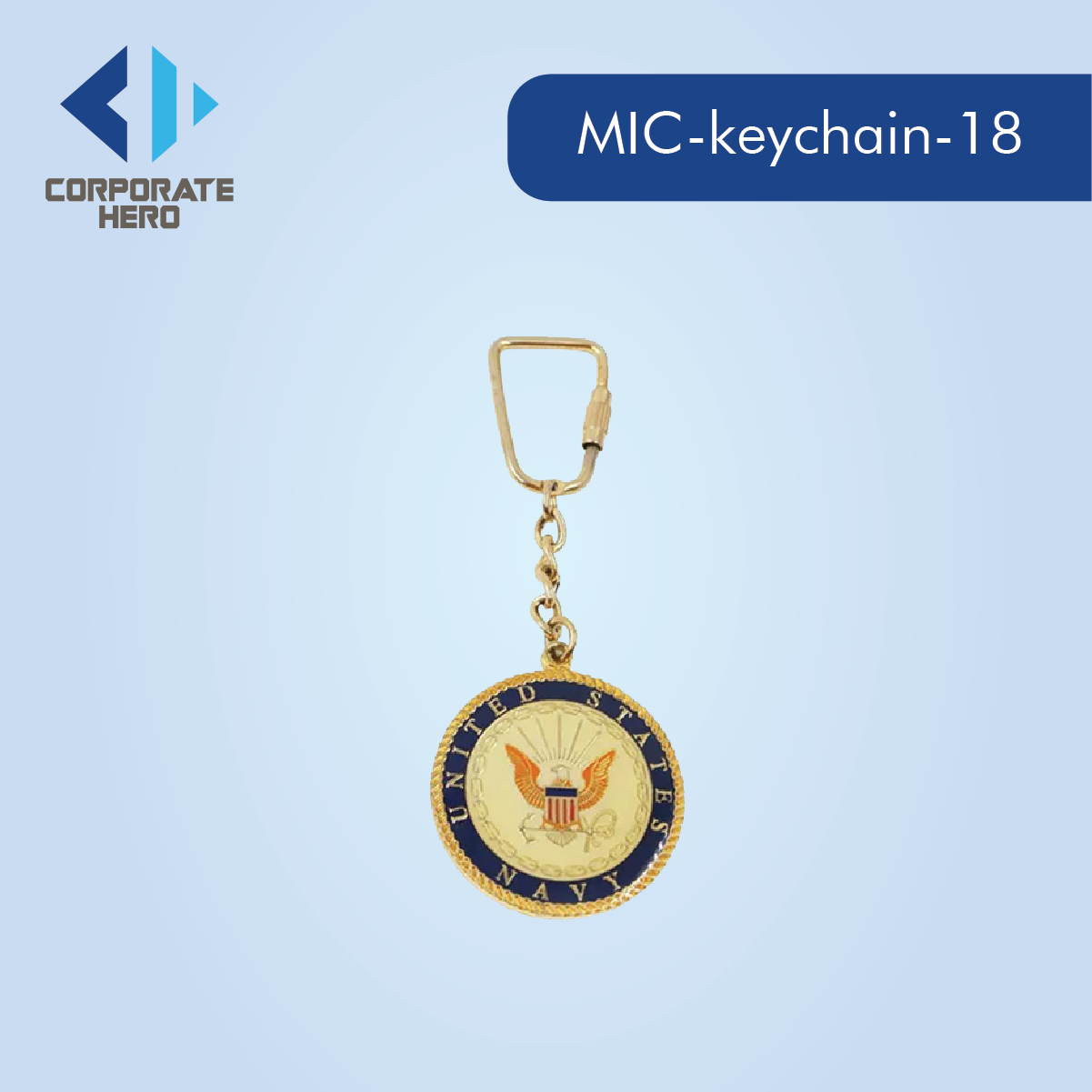 Small Round Brass Metal Keychain Custom Personalized