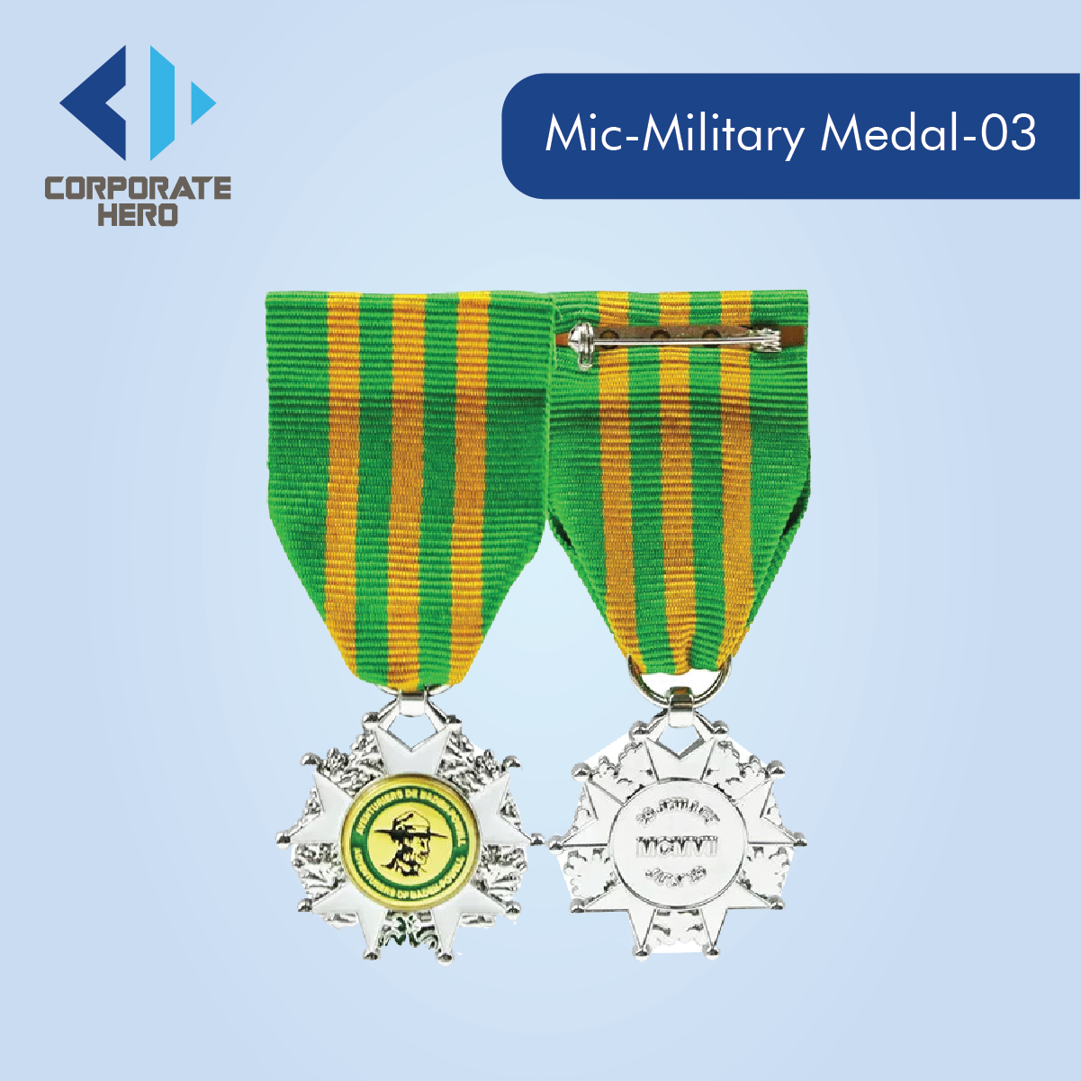Gold Plated UAE Military Medal Custom Personalized