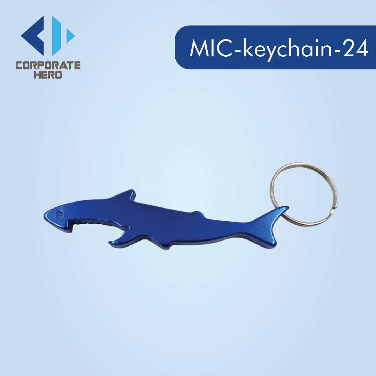 Fish Bottle Opener Aluminum Keychain Custom Personalized