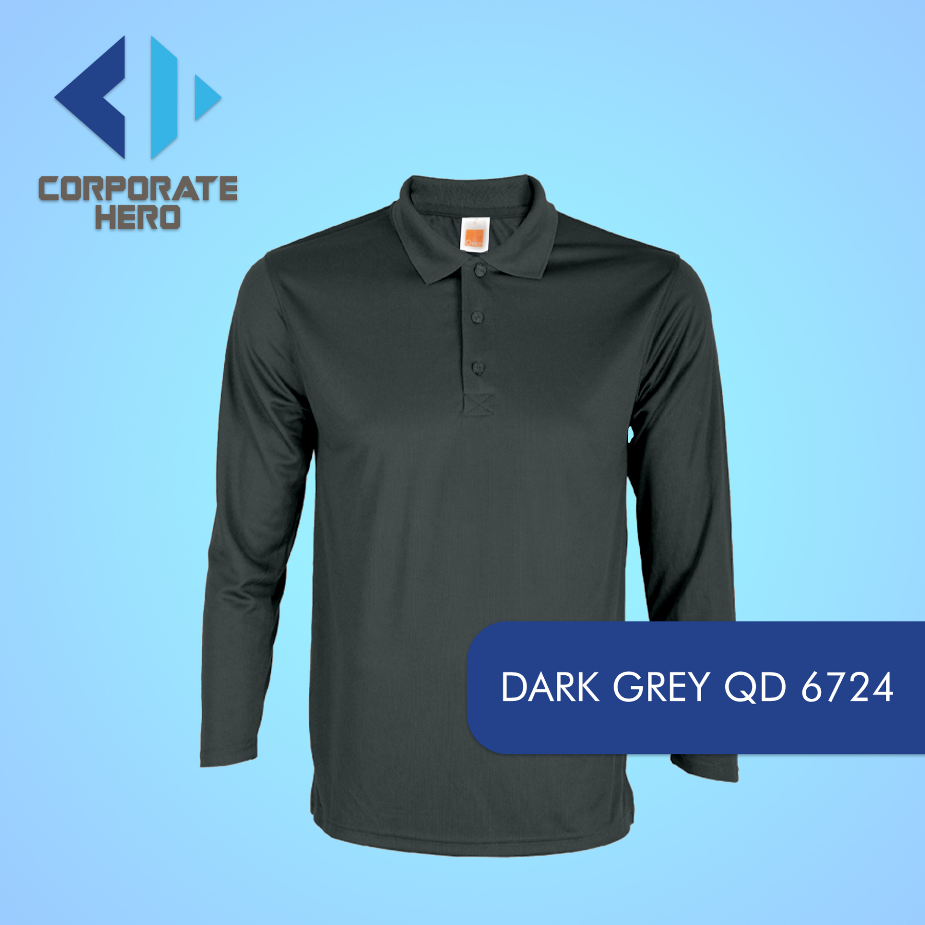 Quick Dry 67 Plain Long Sleeve Polo