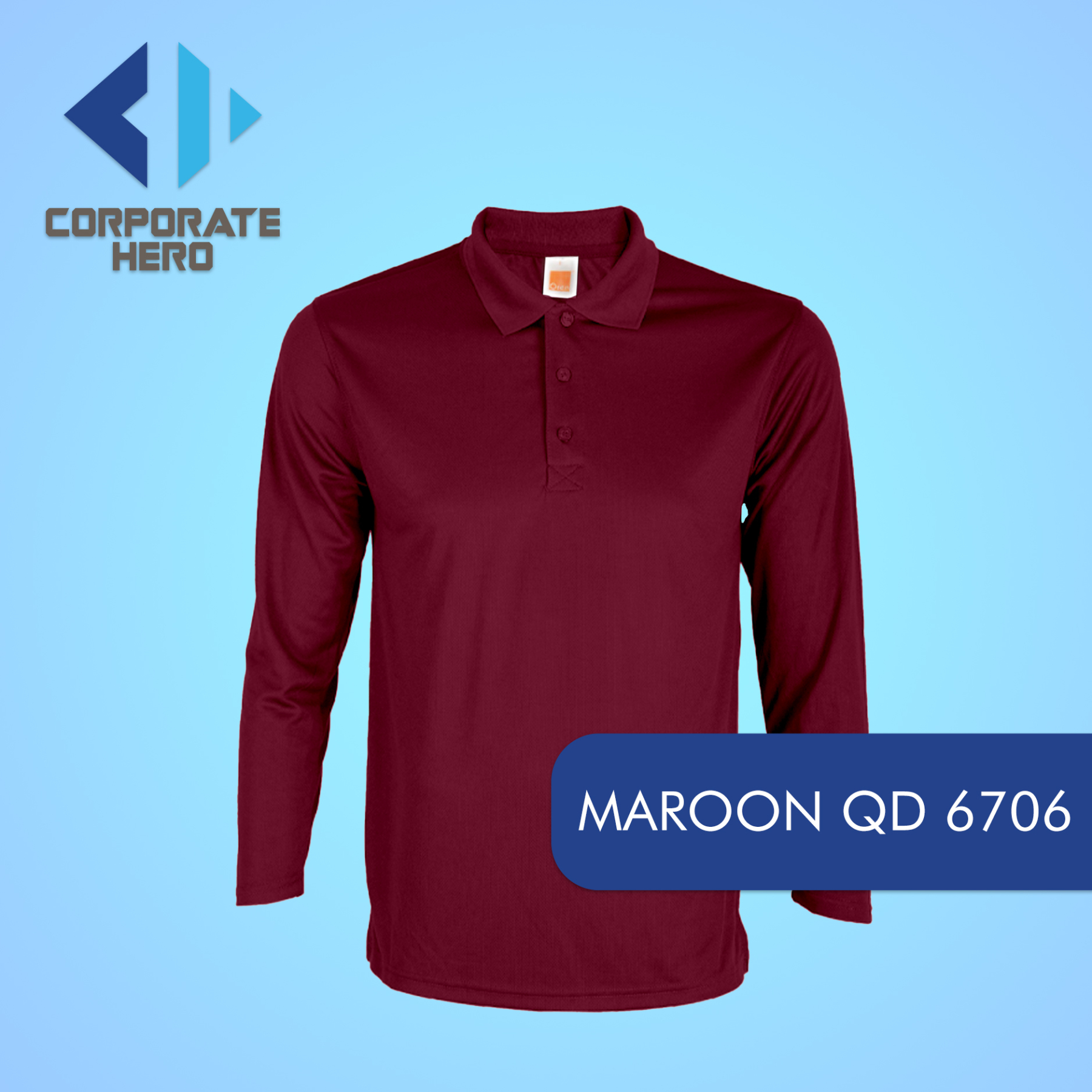 Quick Dry 67 Plain Long Sleeve Polo