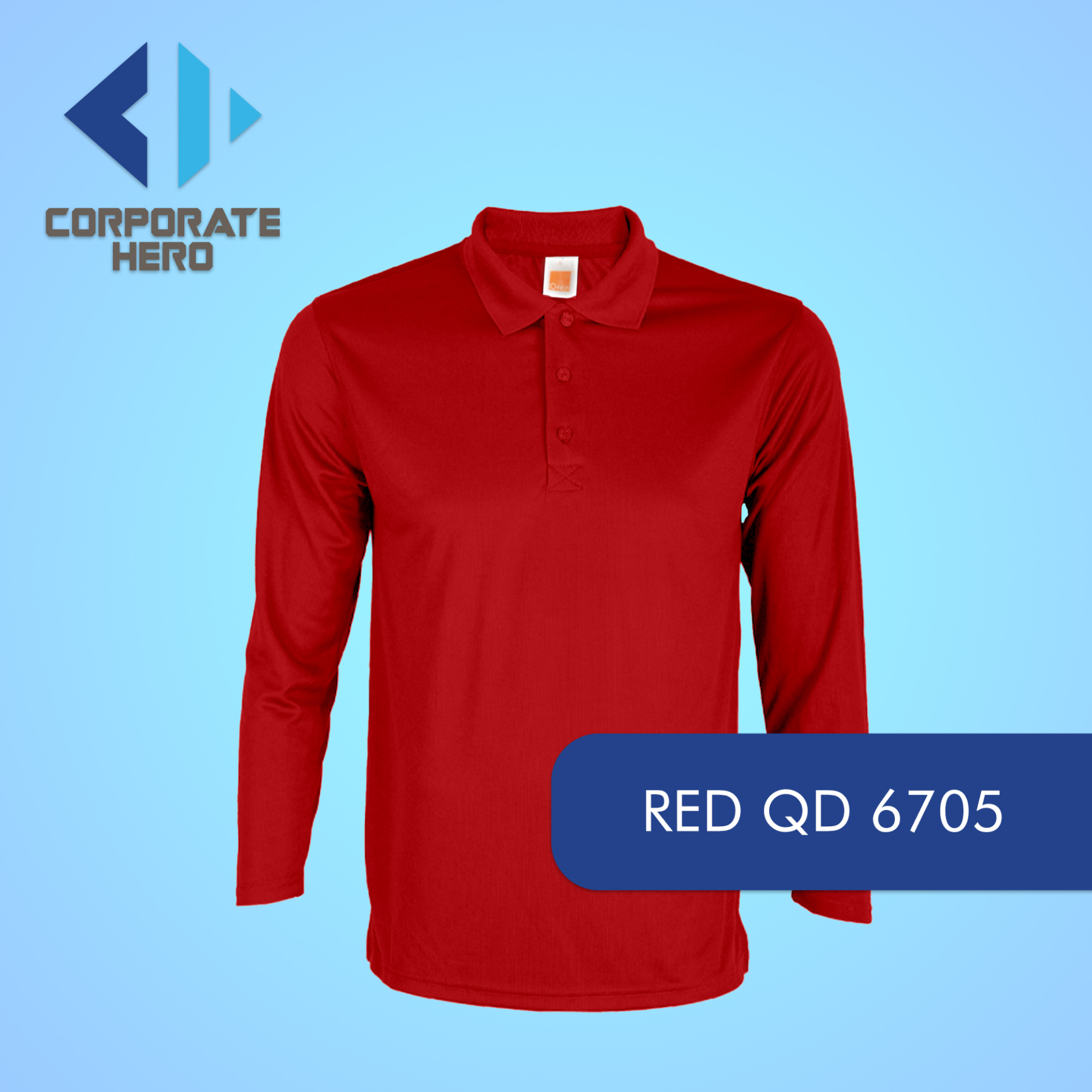 Quick Dry 67 Plain Long Sleeve Polo