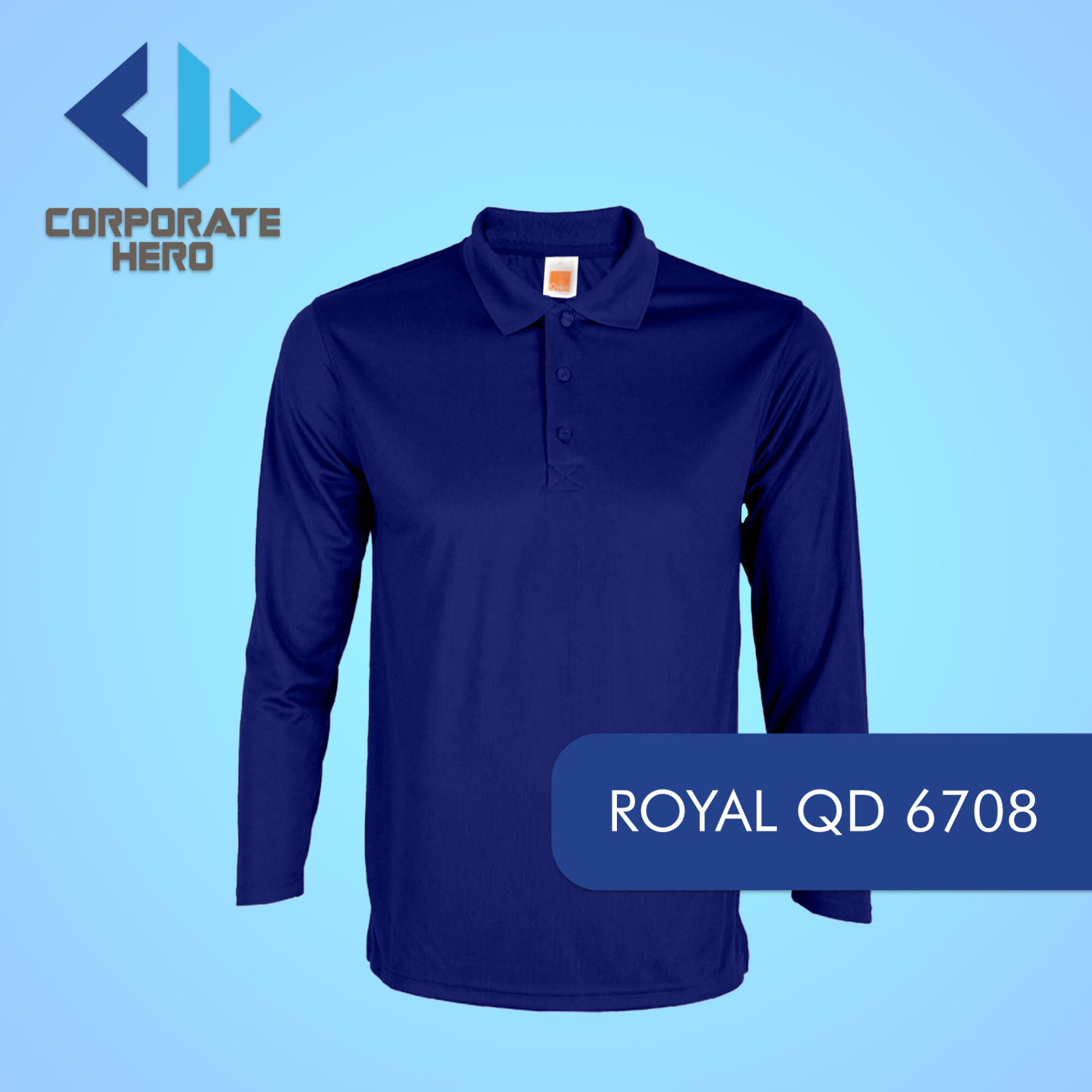Quick Dry 67 Plain Long Sleeve Polo