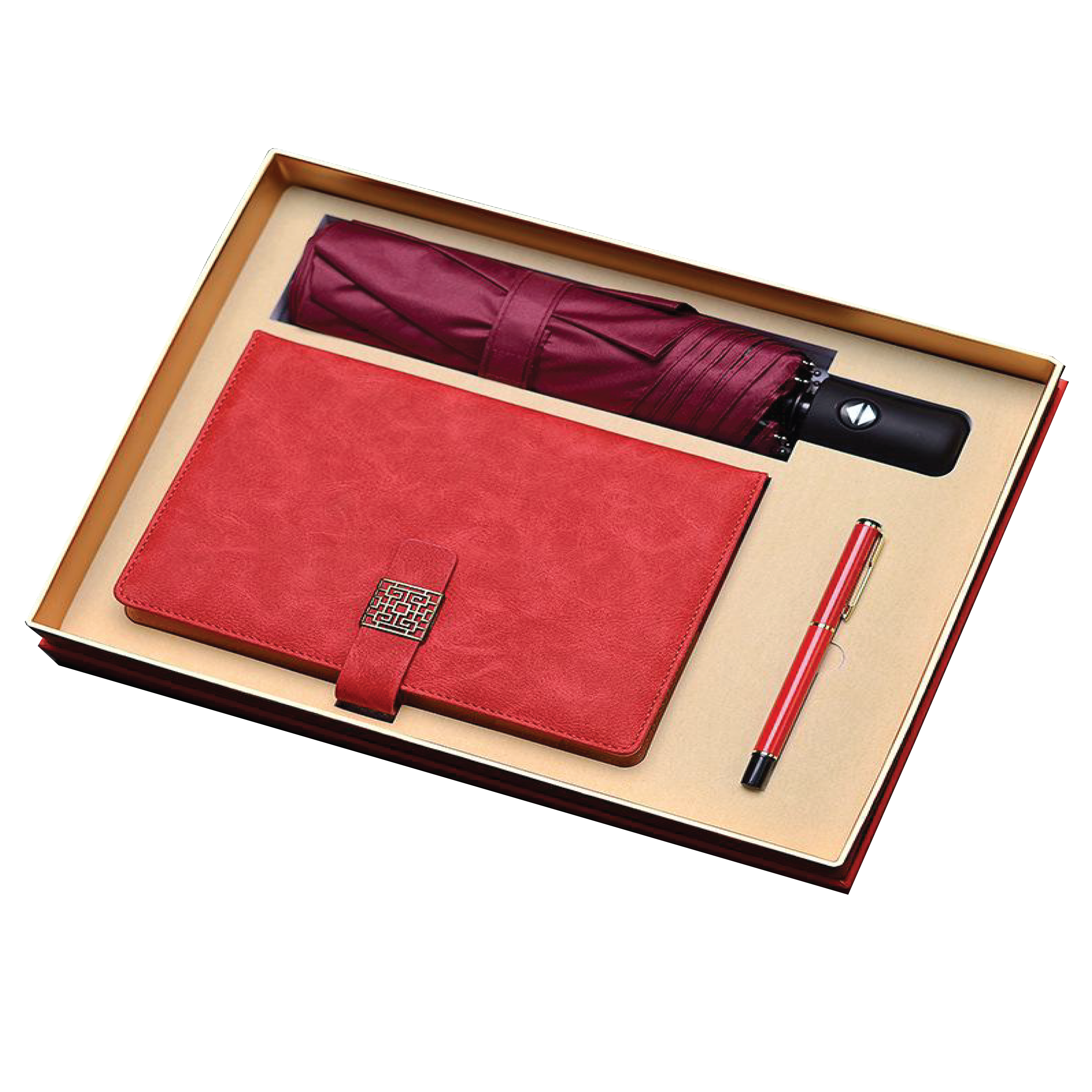 Gift Box 3 in 1 Notebook + Pen + Umbrella 