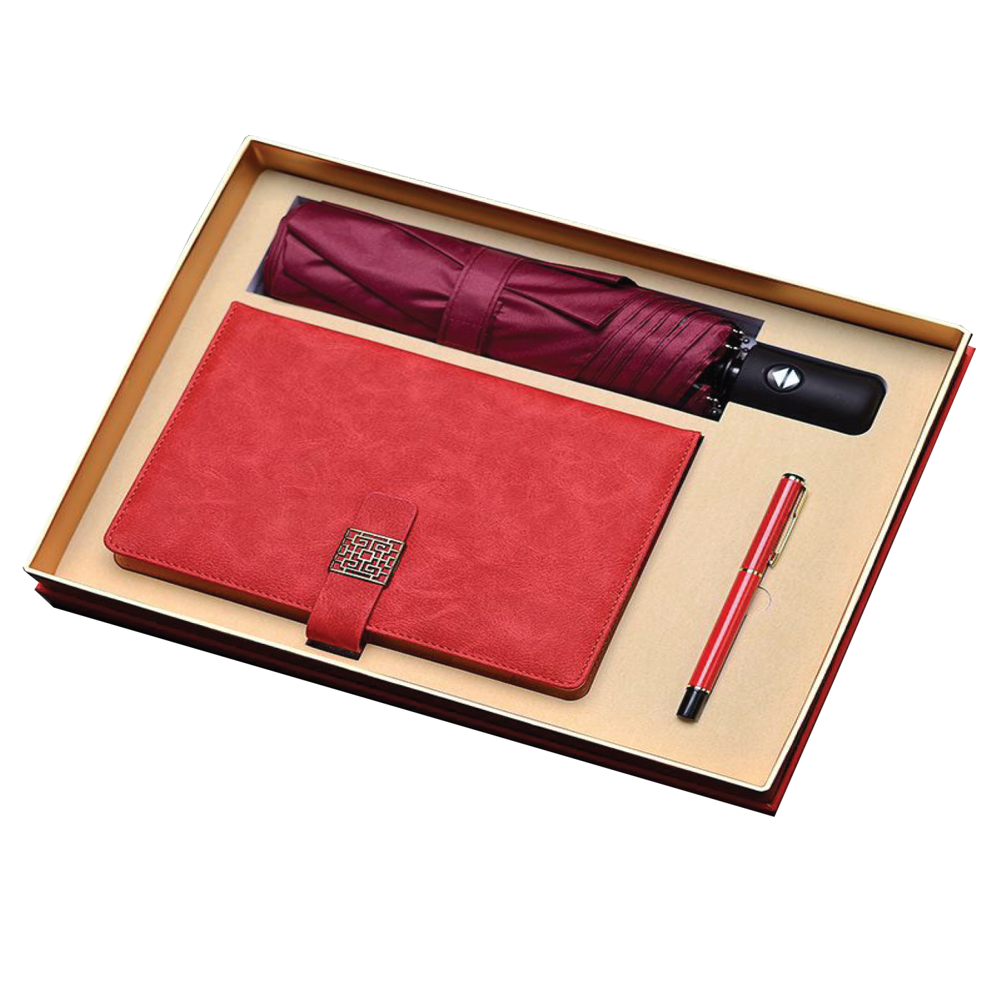 Gift Box 3 in 1 Notebook + Pen + Umbrella