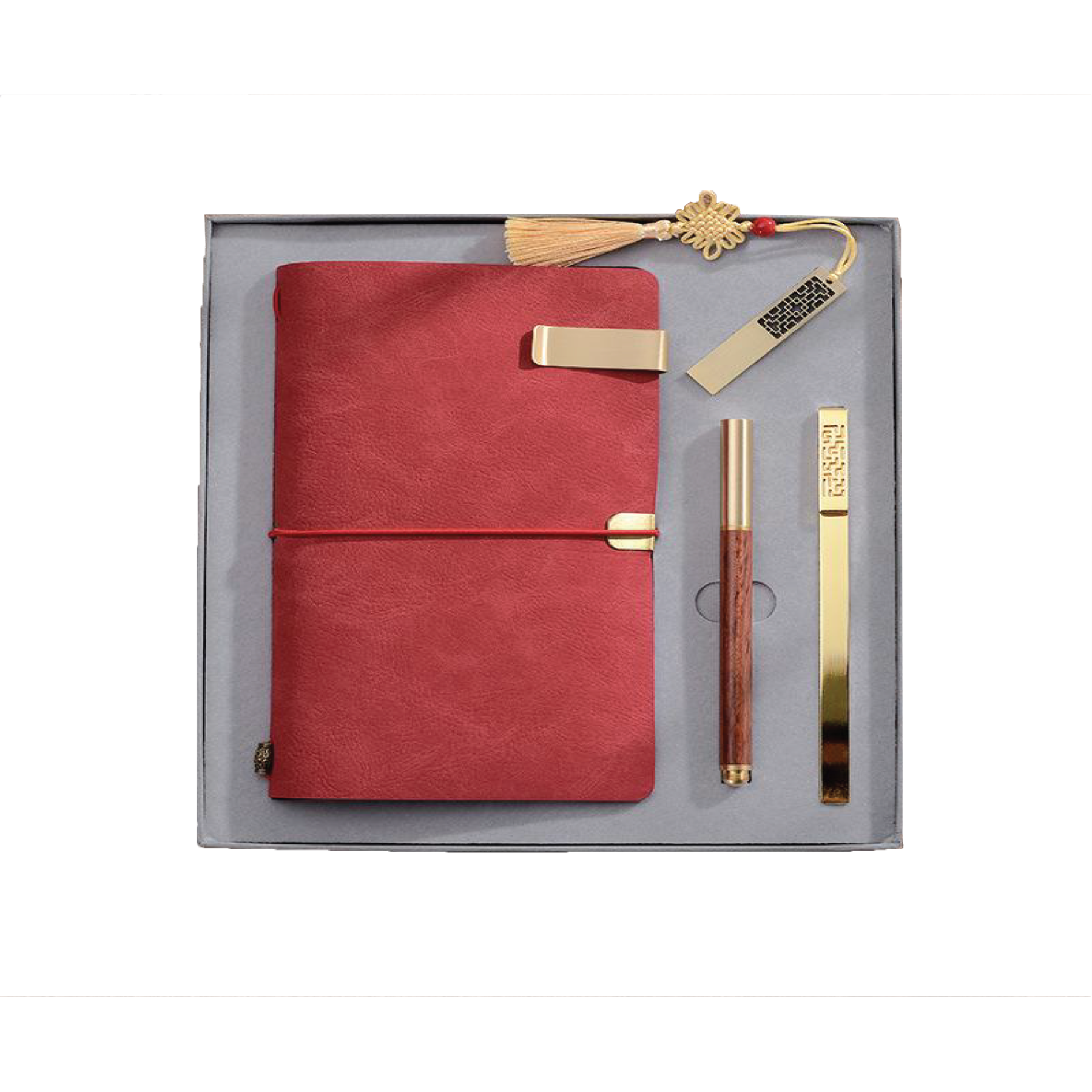 Gift Box 4 in 1 Notebook + Pen + USB drive + Bookmark