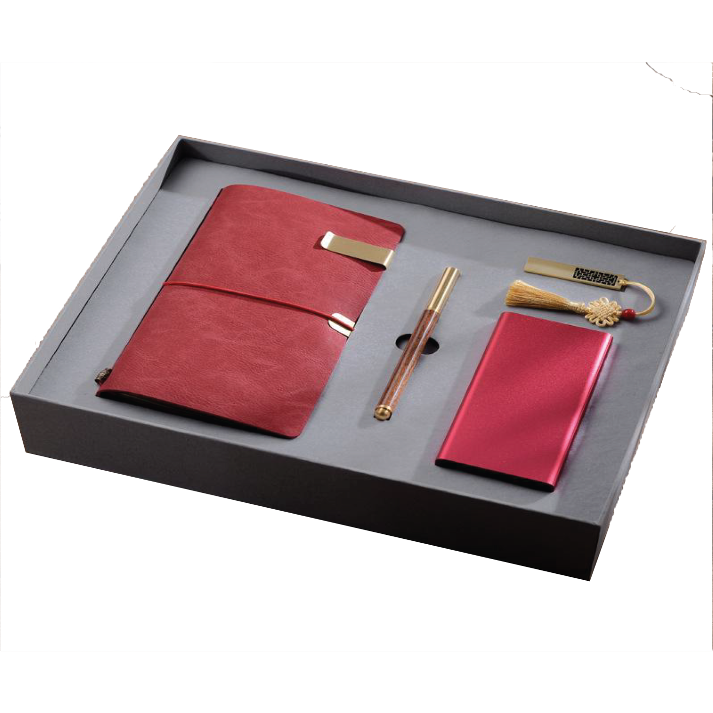 Gift Box 4 in 1 Notebook + Pen + USB drive + Powerbank