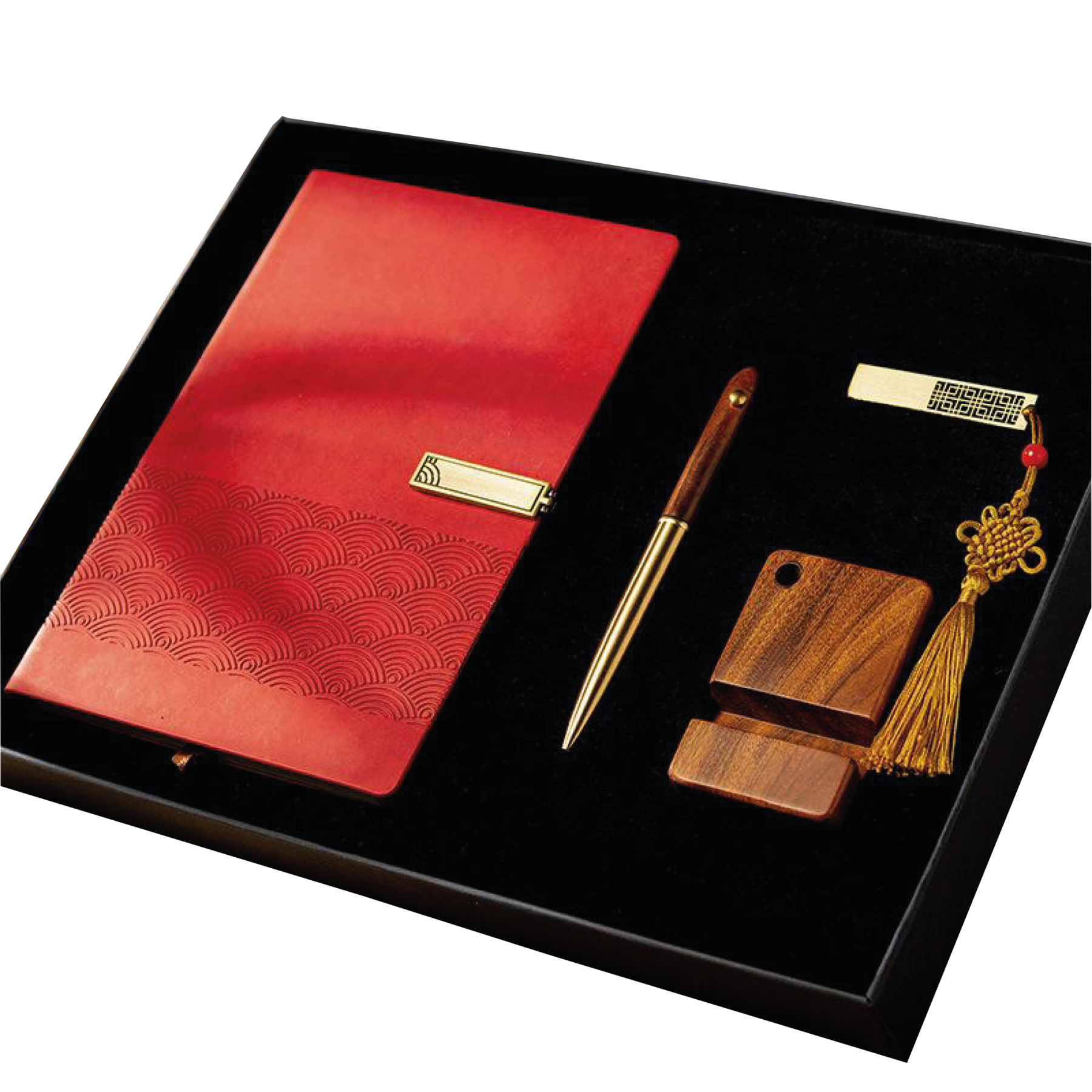 Gift Box 4 in 1 Notebook + Pen + Phone Holder + USB drive