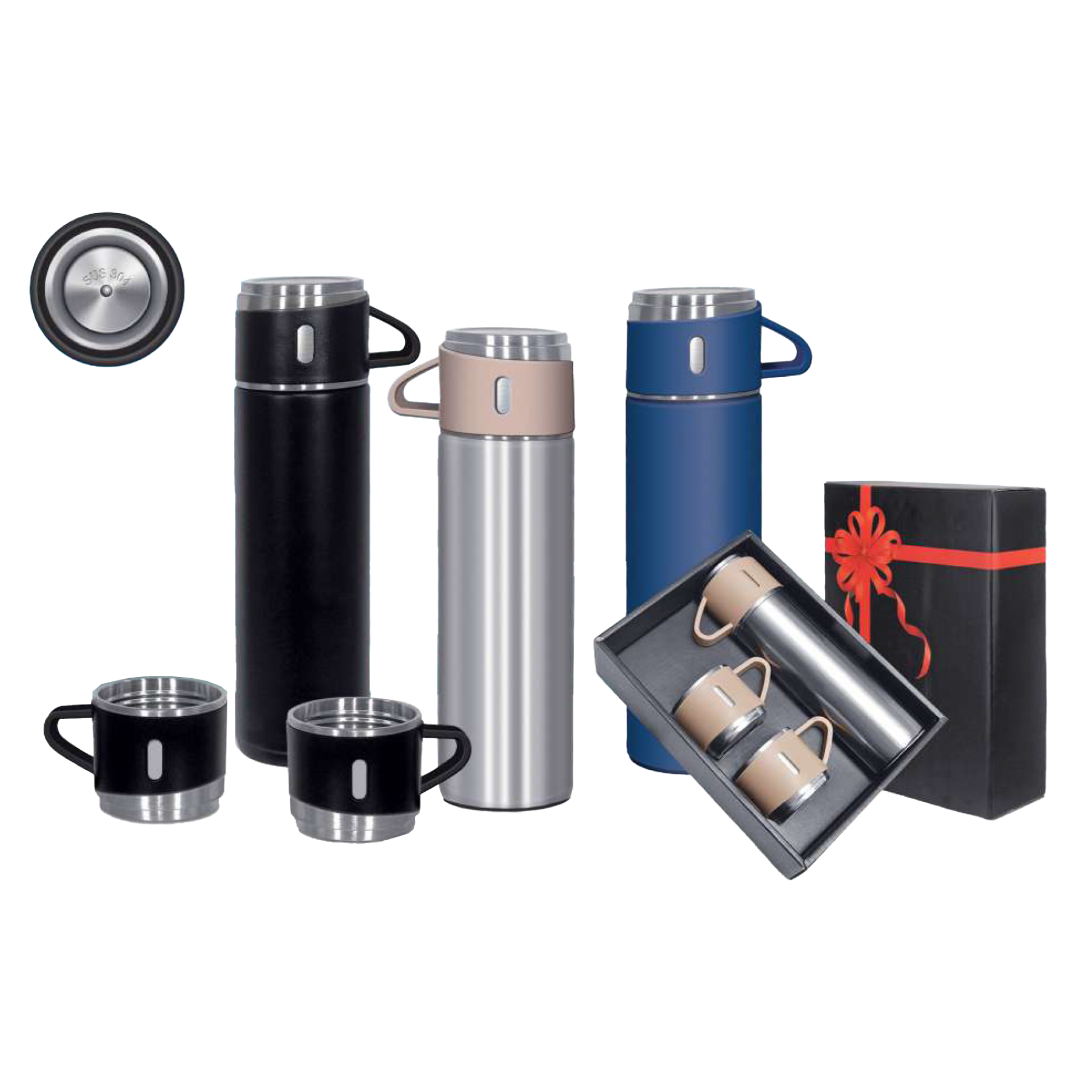 ST 3055 Stainless Steel Insulated Vacuum Flask Set (Double Wall)
