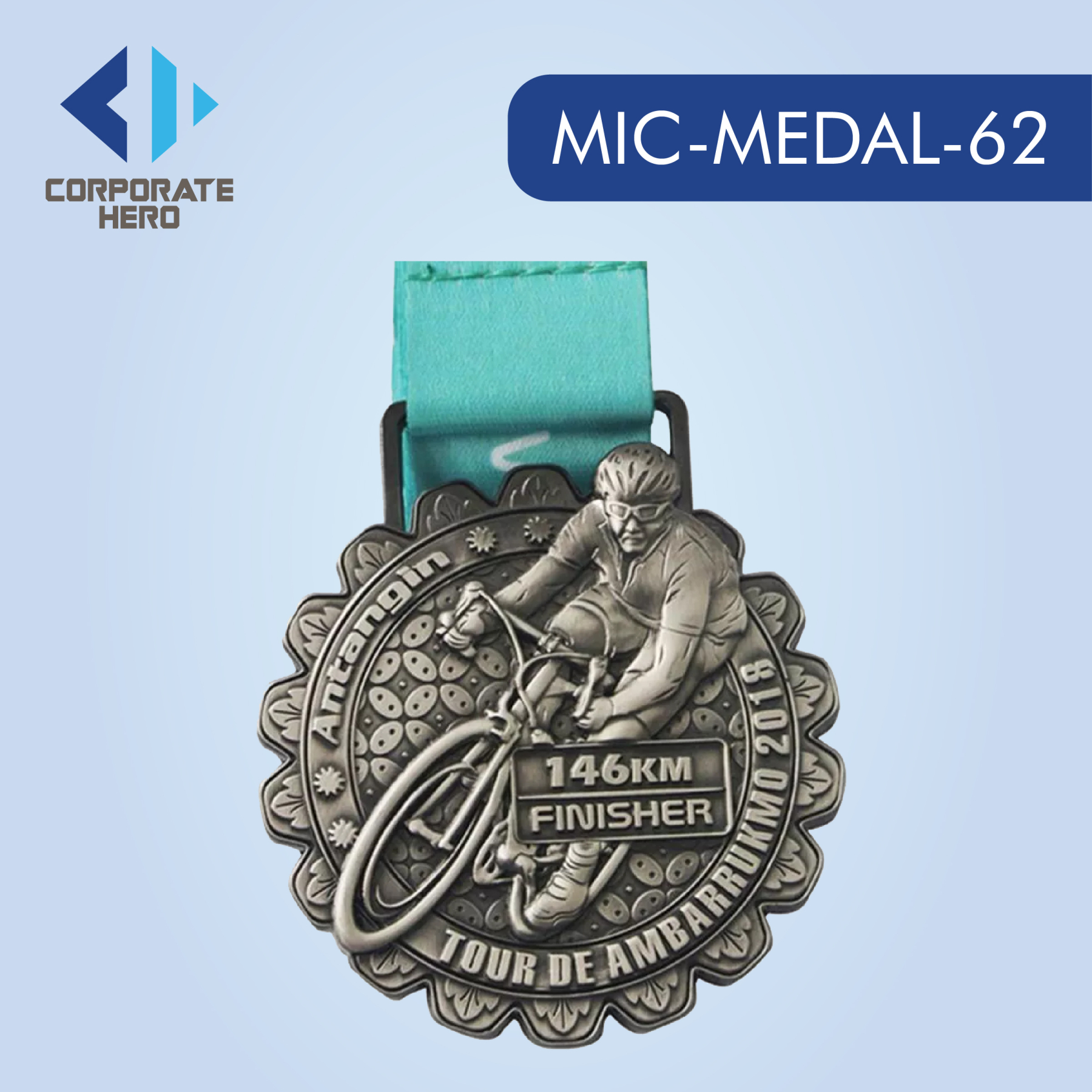 Cycling Medal Custom Personalized