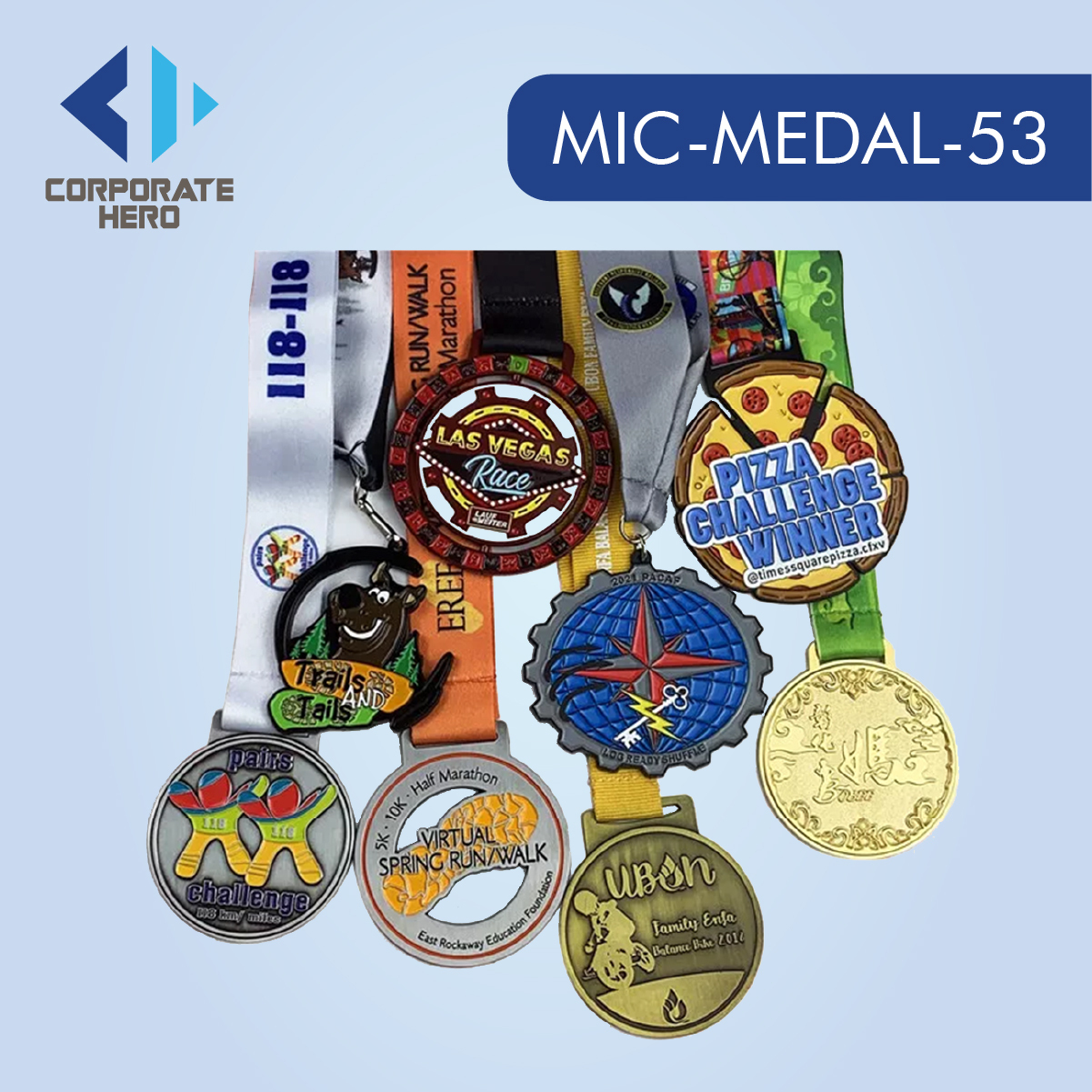 Half Marathon 5k Finisher Medal Custom Personalized