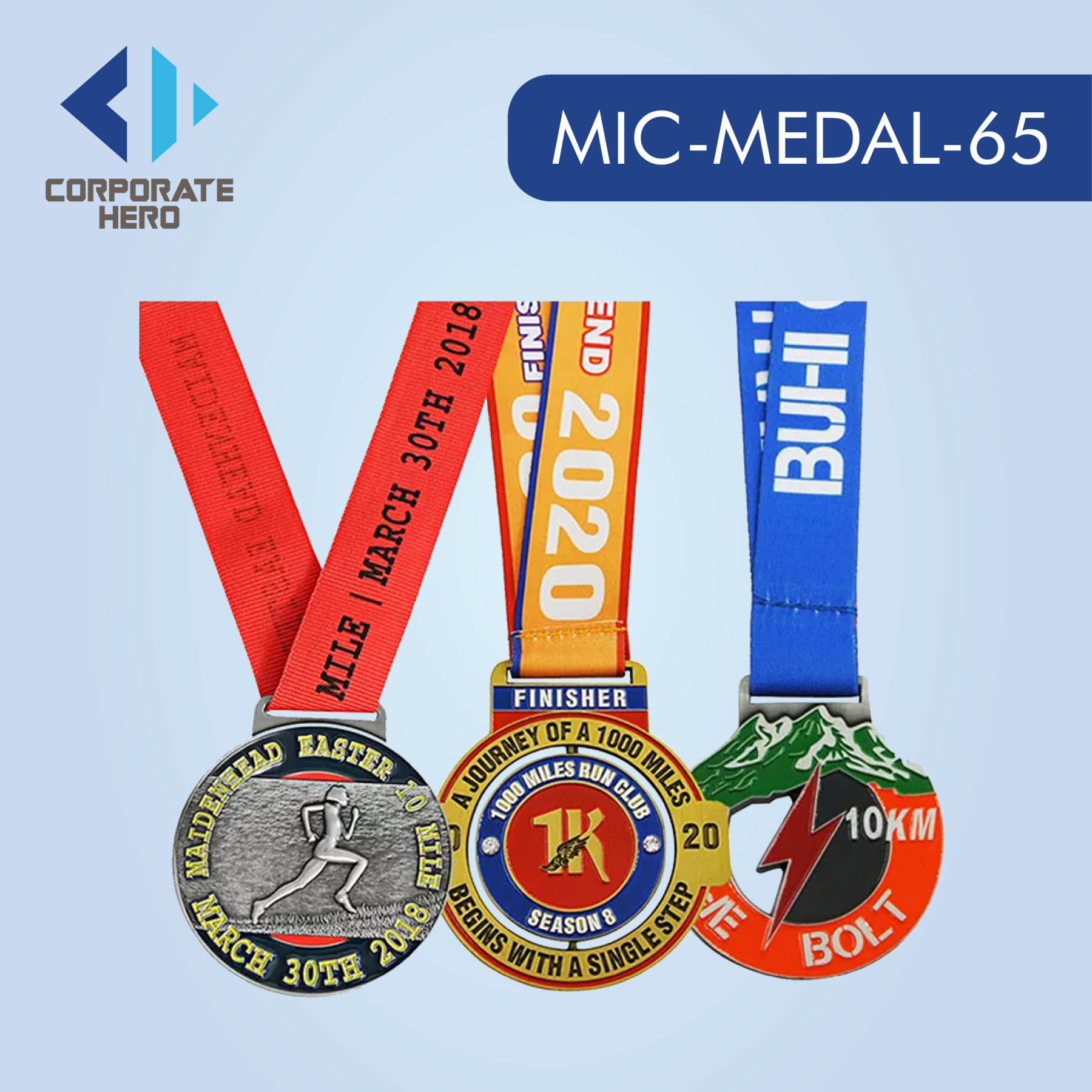 Marathon Running Medal Custom Personalized