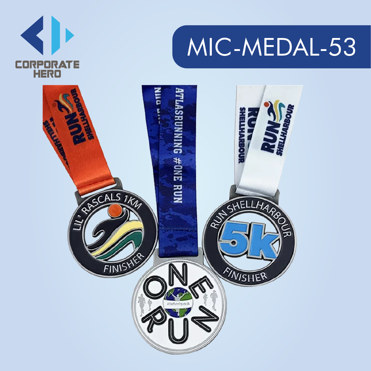 Half Marathon 5k Finisher Medal Custom Personalized