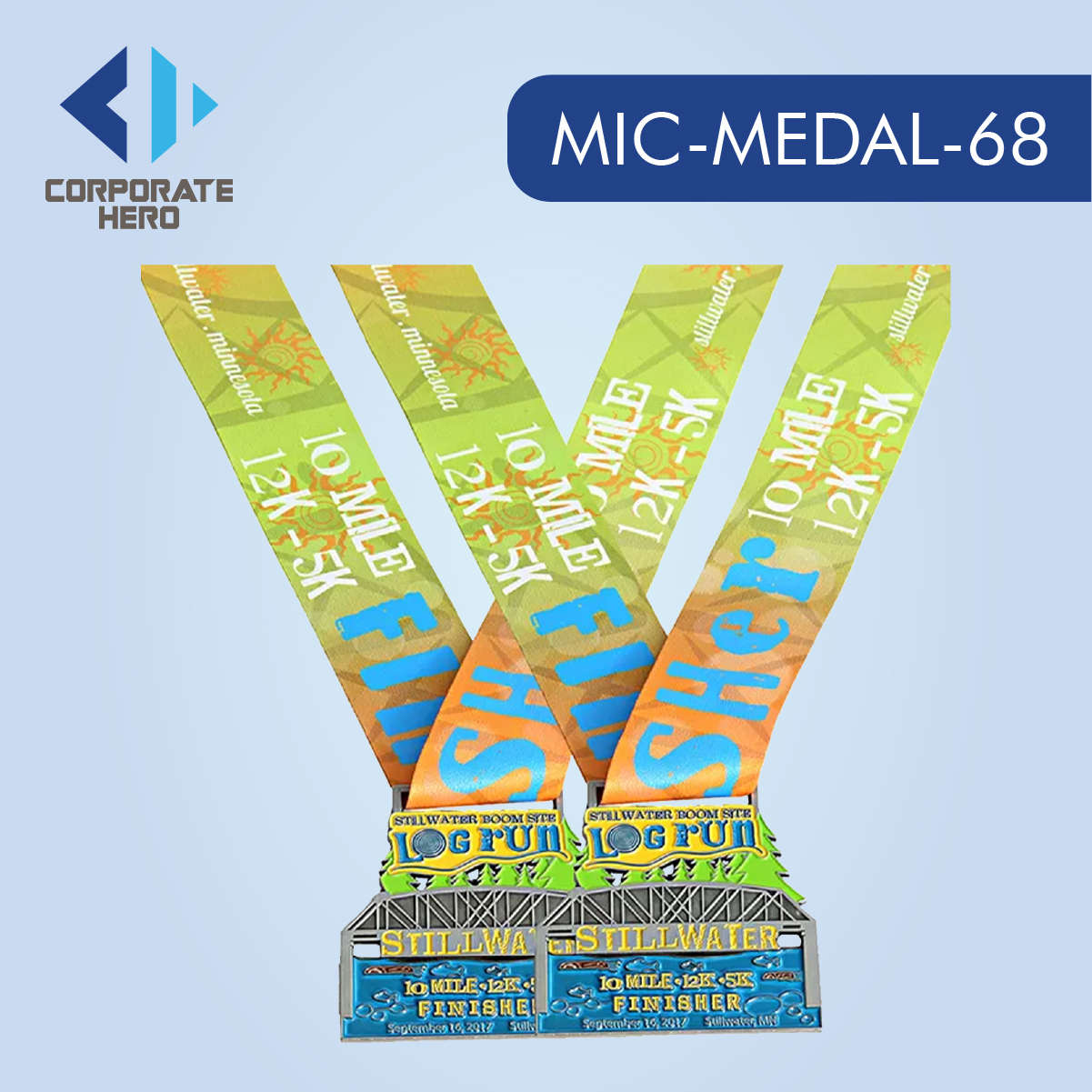 5K Track and Field Running Challenge Medal Custom Personalized